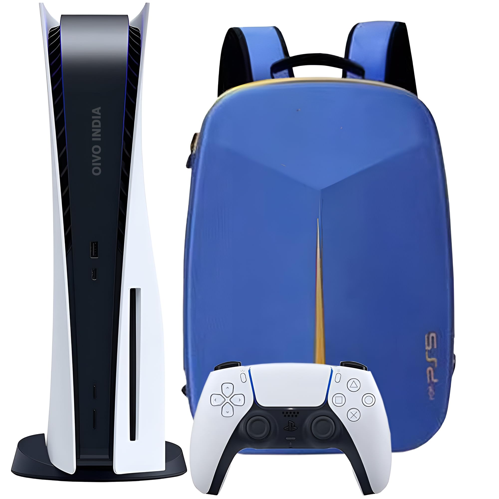 OIVO INDIA Blue Hard Shell Water-Resistant Backpack Carry-Bag for PlayStation 5 Disc/Digital Version (PS5 Bag) (B0D17WQ5ML) Amazon Price History, Amazon Price Tracker