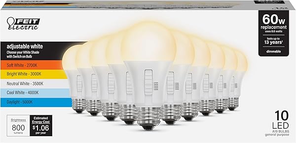 Feit Electric A19 LED 60W Dimmable 1