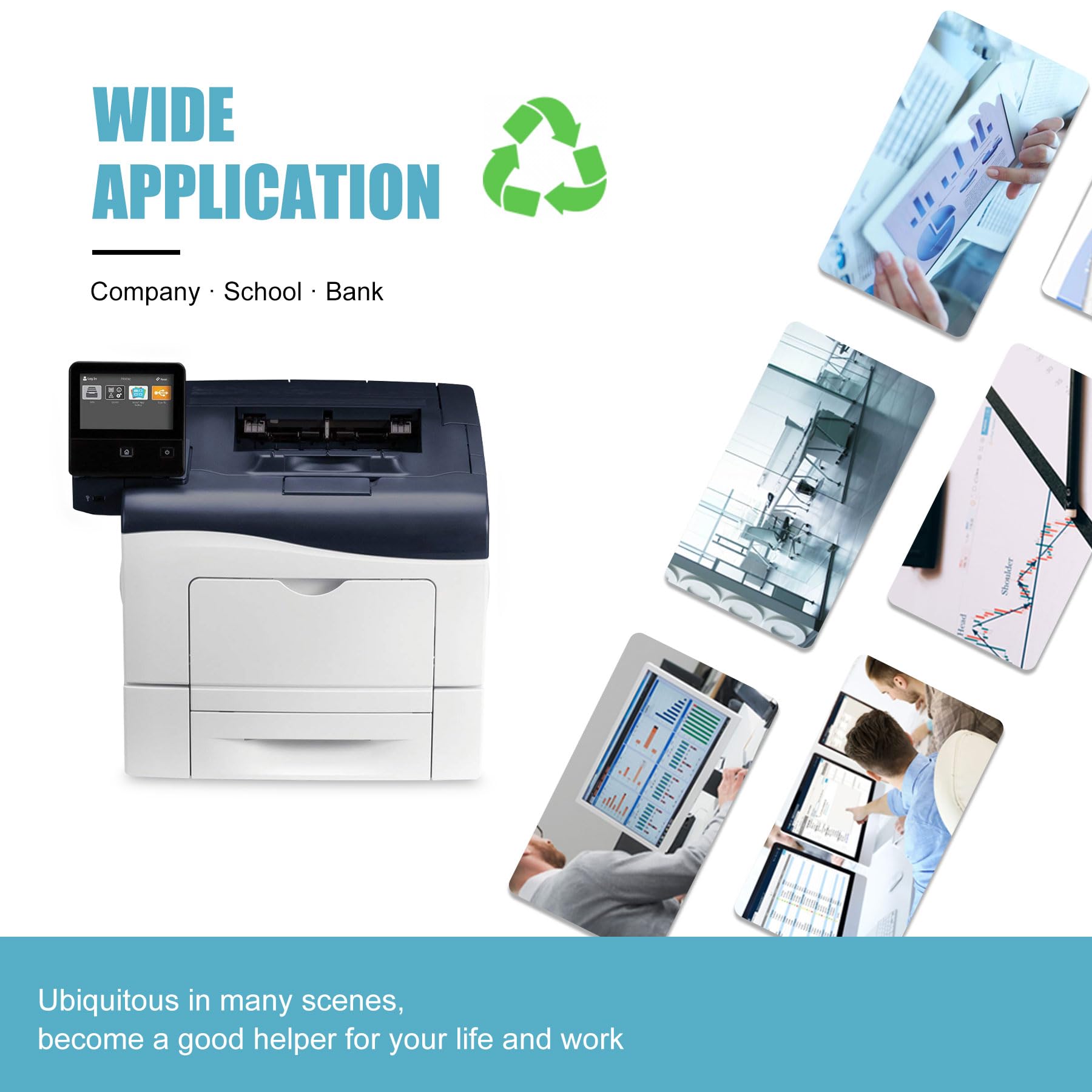 PRIMA4 - 108R01121 Ciano Tamburo Unità imaging Compatibile con Stampante Xerox VersaLink C400, C405, Phaser 6600dn, 6600dnm, 6600n, 6600, WorkCentre 6605dn, 6605dnm, 6605n, 6605, 6655i -60k Pagine
