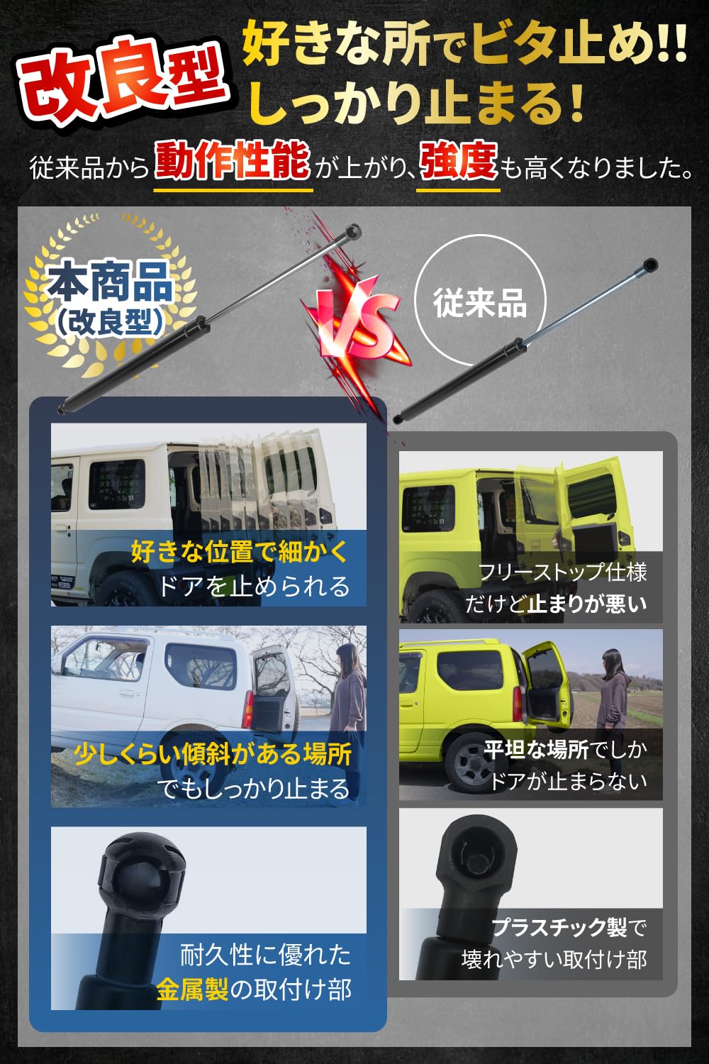 Amazon.co.jp: 【改良型/国家整備士監修】 ジムニー フリーストップ