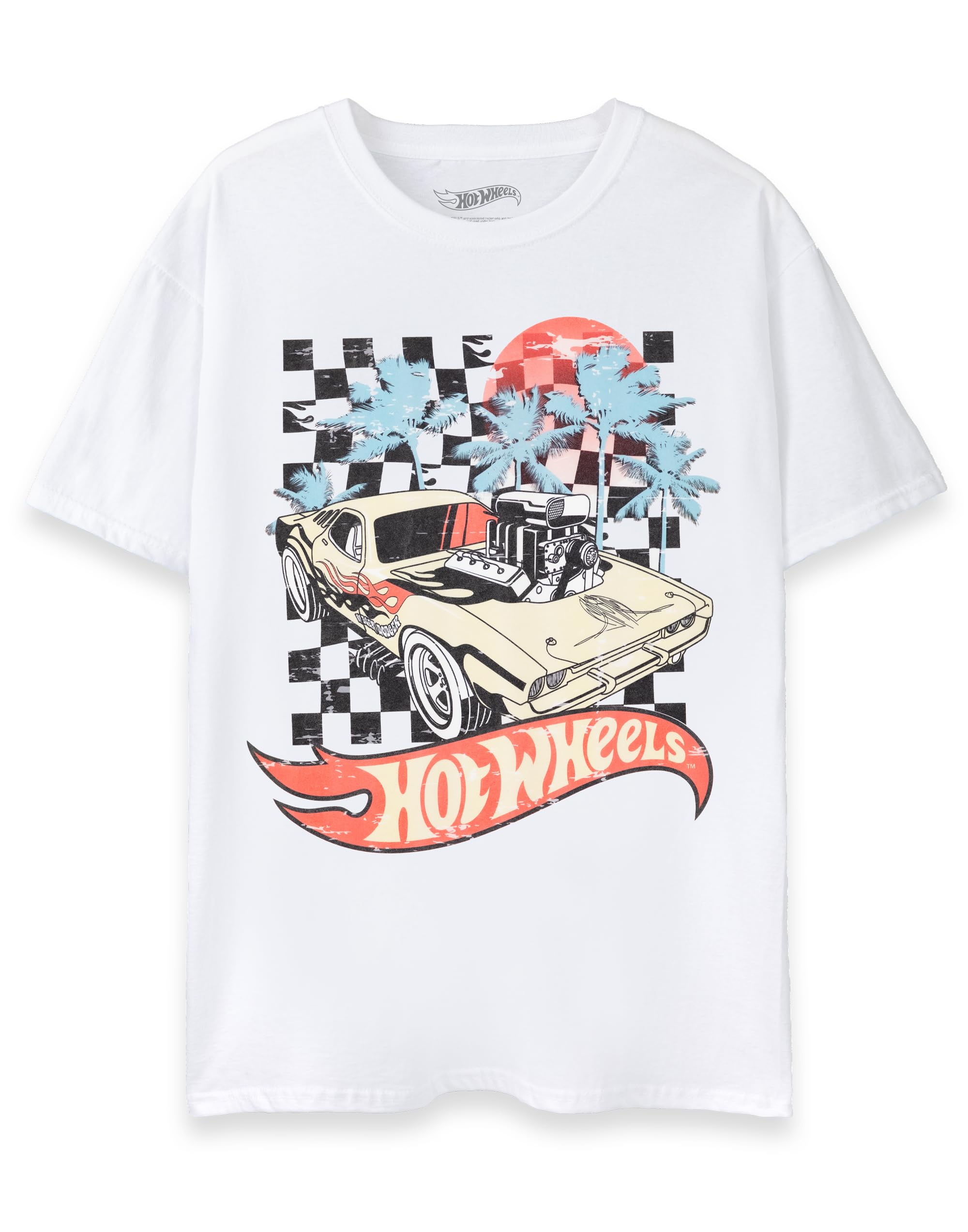 Hot Wheels Men's Licensed T-Shirt - XXL - White