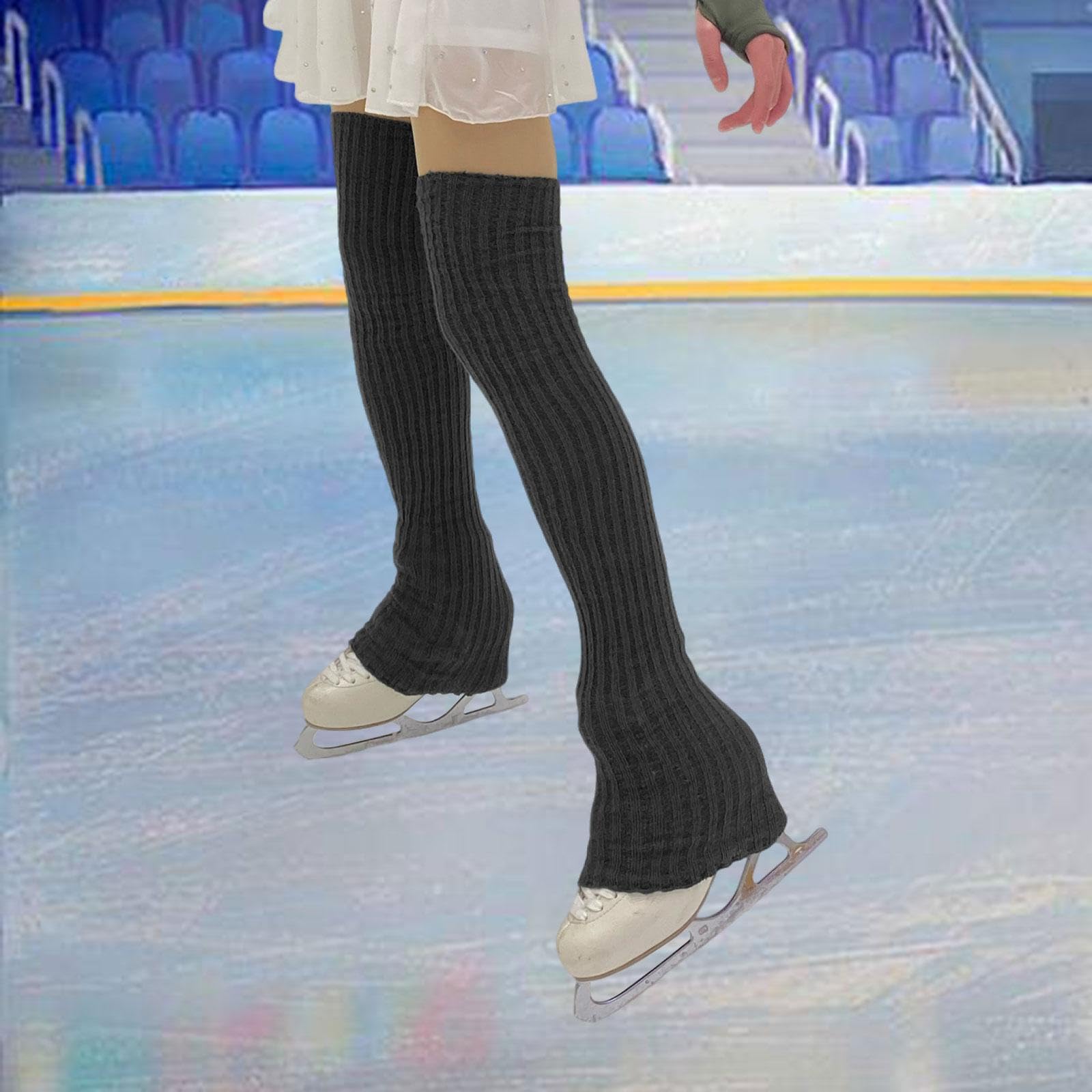 LOVIVER Calentadores de piernas de para patinaje, ligeros, cómodos y modernos. Calcetines de patinaje hasta pantorrilla para niñas, ideales para