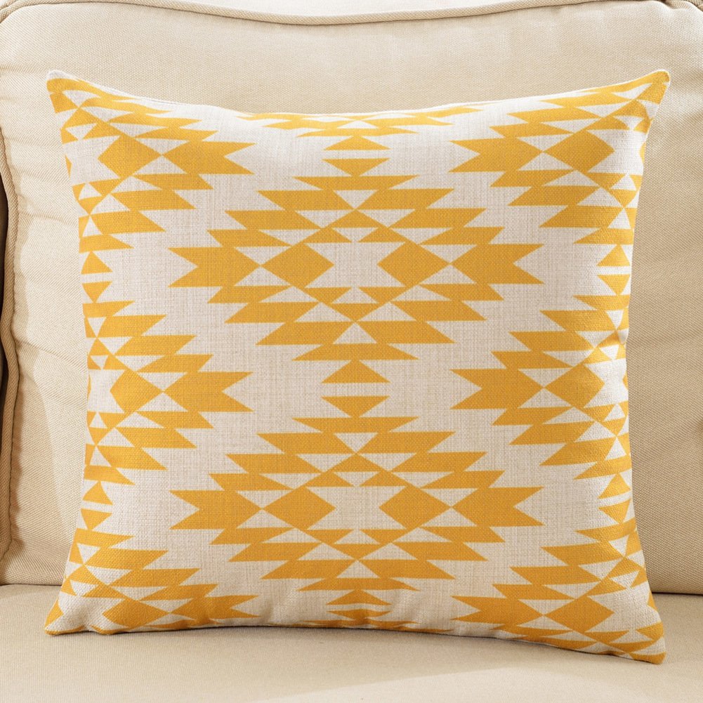 Oreiller de style européen Color plus F en coton pour lit et salon