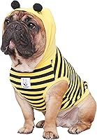 Vista 1 de iChoue - Disfraces de abeja, abeja melífera, abejorro, oruga, insecto de Halloween para perros, sudaderas sin mangas, ropa, conjuntos, camisas