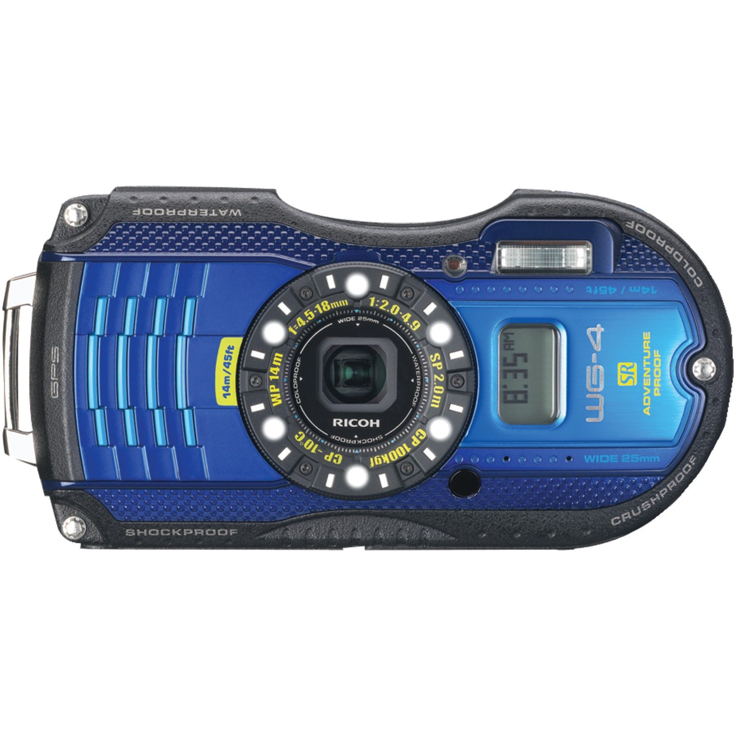Amazon.com : Ricoh WG-4 GPS Blue 16Digital Camera with 4X Optical