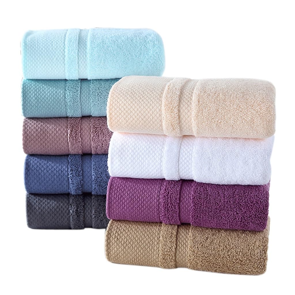 Serviette en coton épais pour adulte en velours uni de qualité supérieure