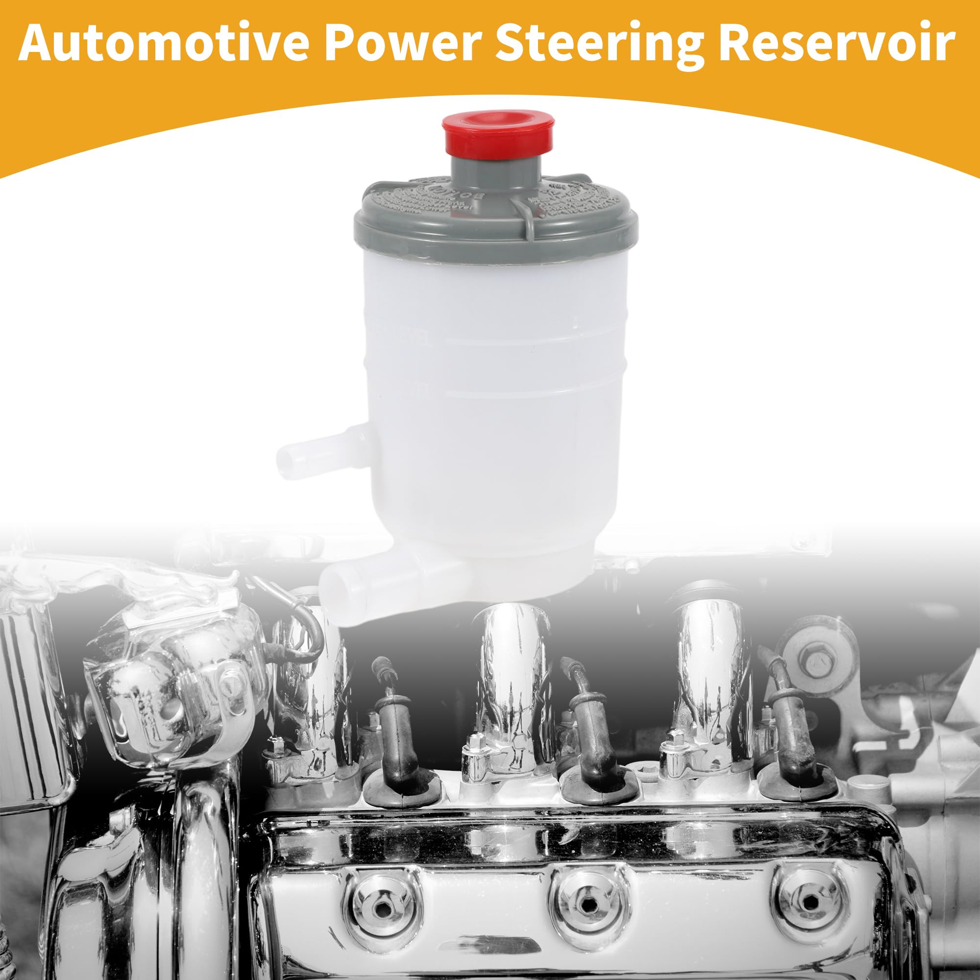 Depósito de Dirección Asistida - No.53701SDAA01 Depósito de Dirección Asistida para Automóvil - para Honda Accord 2003-2007 Plástico Blanco - 1 Pc