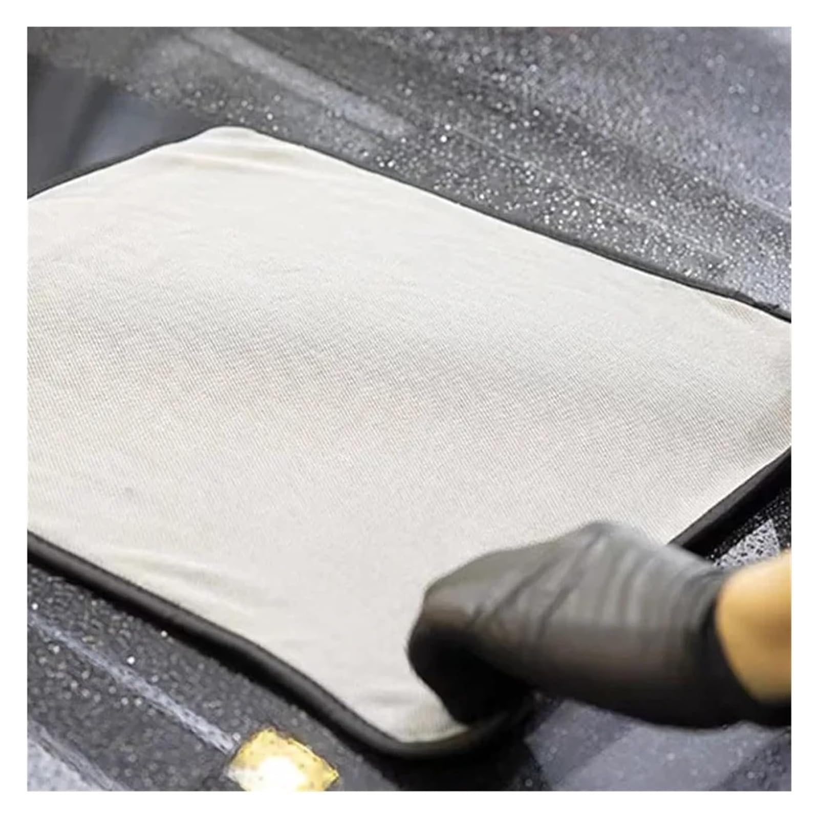 2 paños de Microfibra for Limpieza de Coche de 600 g/m², Suaves, Trenzados y absorbentes, Que no Dejan Marcas.