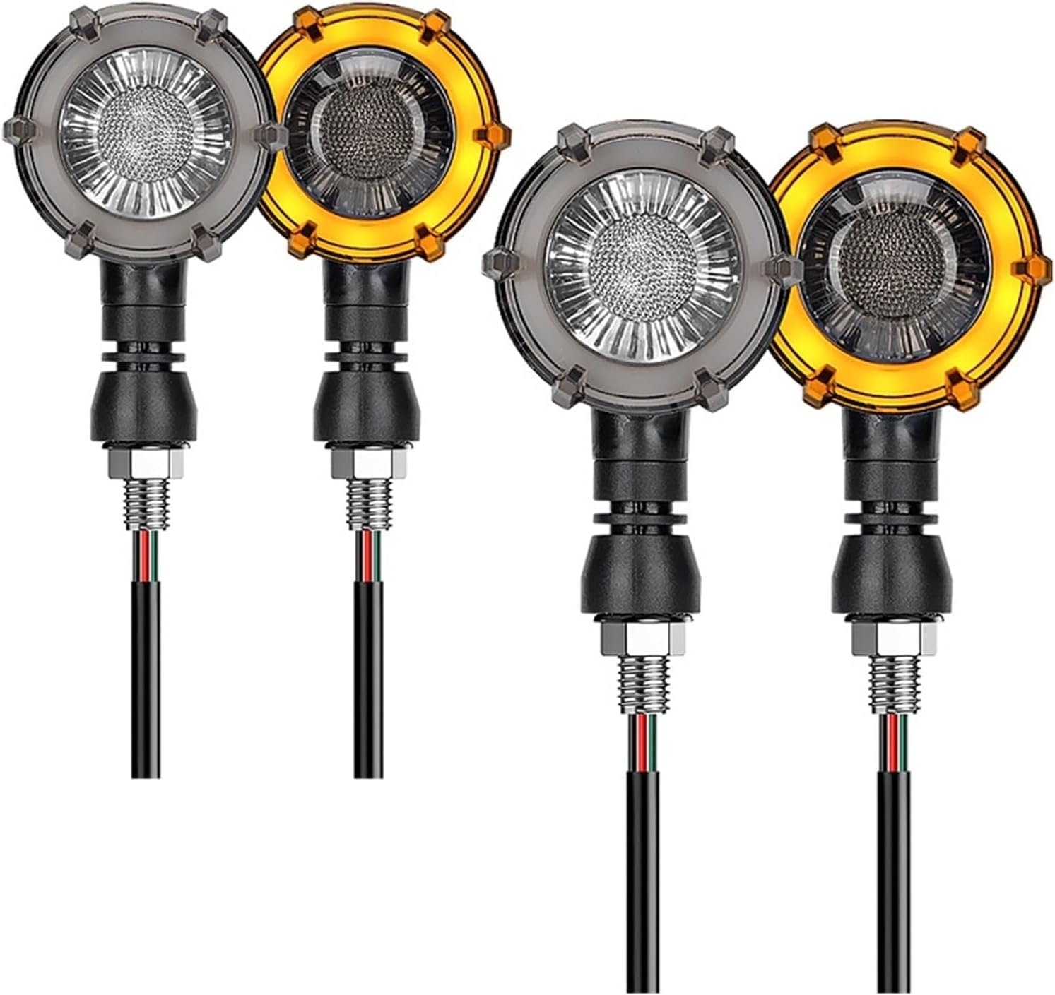 Mini Indicatori di Direzione Per HONDA Shadow VT750 600 VT600 Grom 125 CBR600F Indicatore di direzione per moto Luci a LED sequenziali a flusso continuo per indicatore lampeggiante 12V
