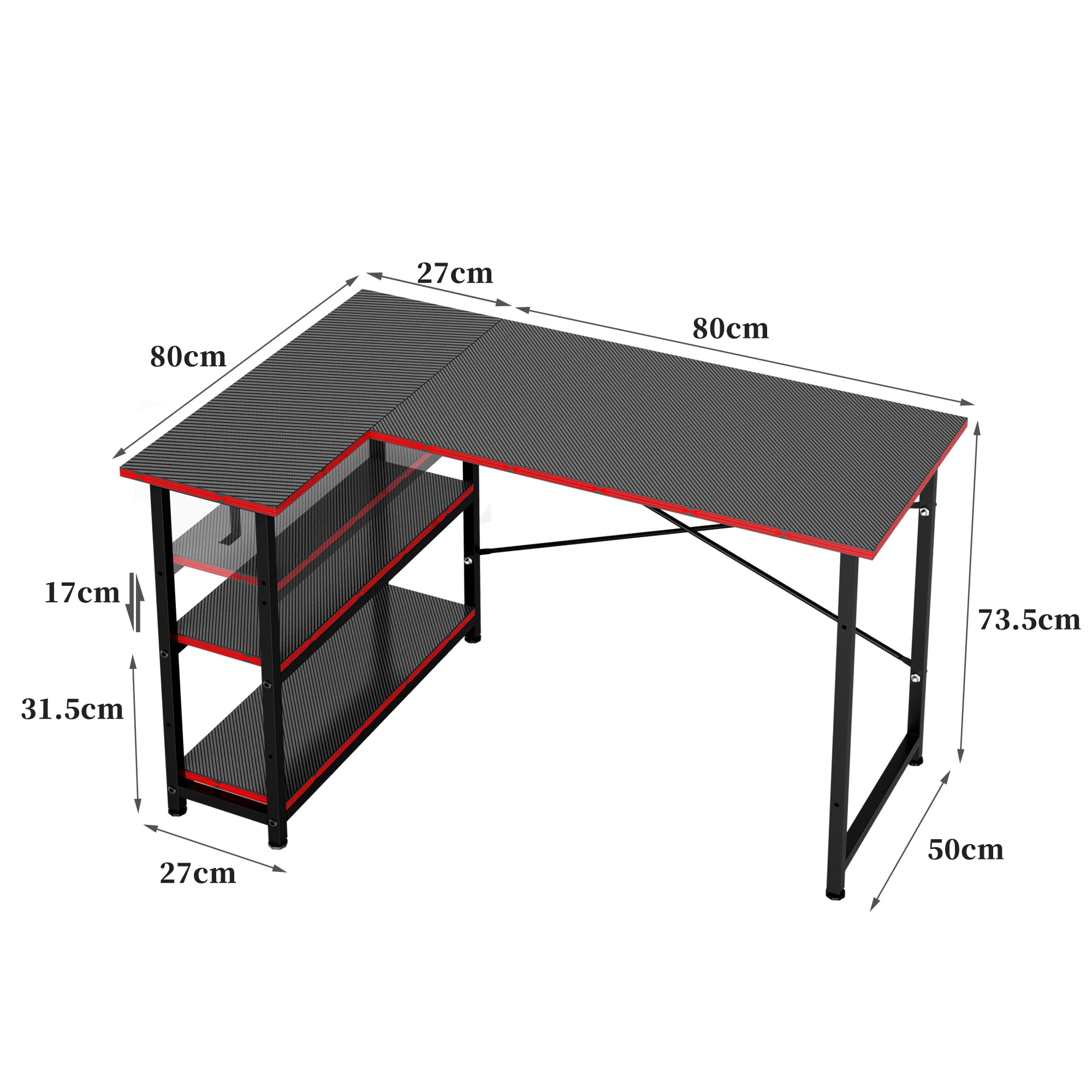Amazon | Victone ゲーミングデスク L字型 パソコンデスク「メーカー2