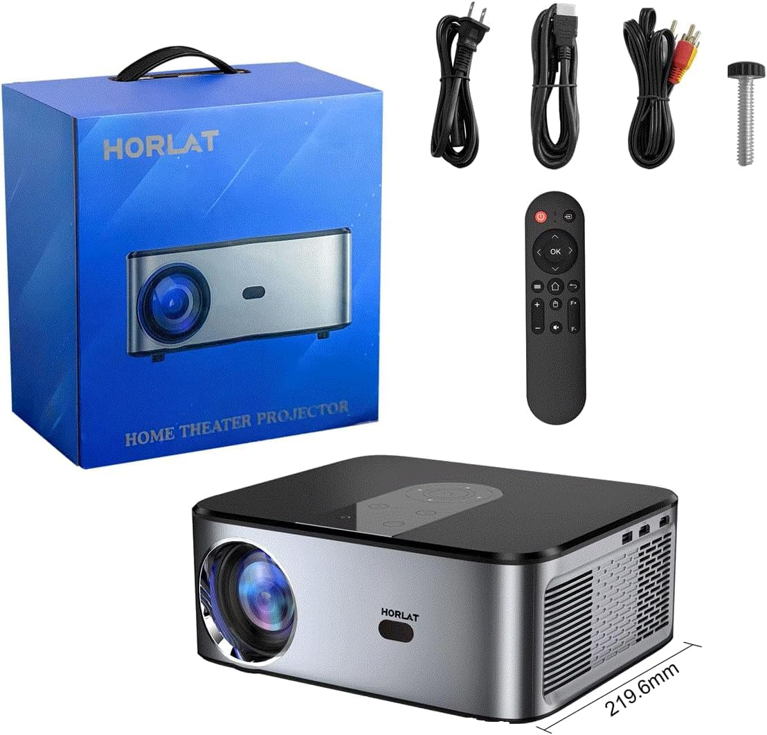 Projektor LED z systemem Android 4K 21 000 lumenów 800 ANSI Full HD 3D 1080P WiFi 5G przenośne kino domowe