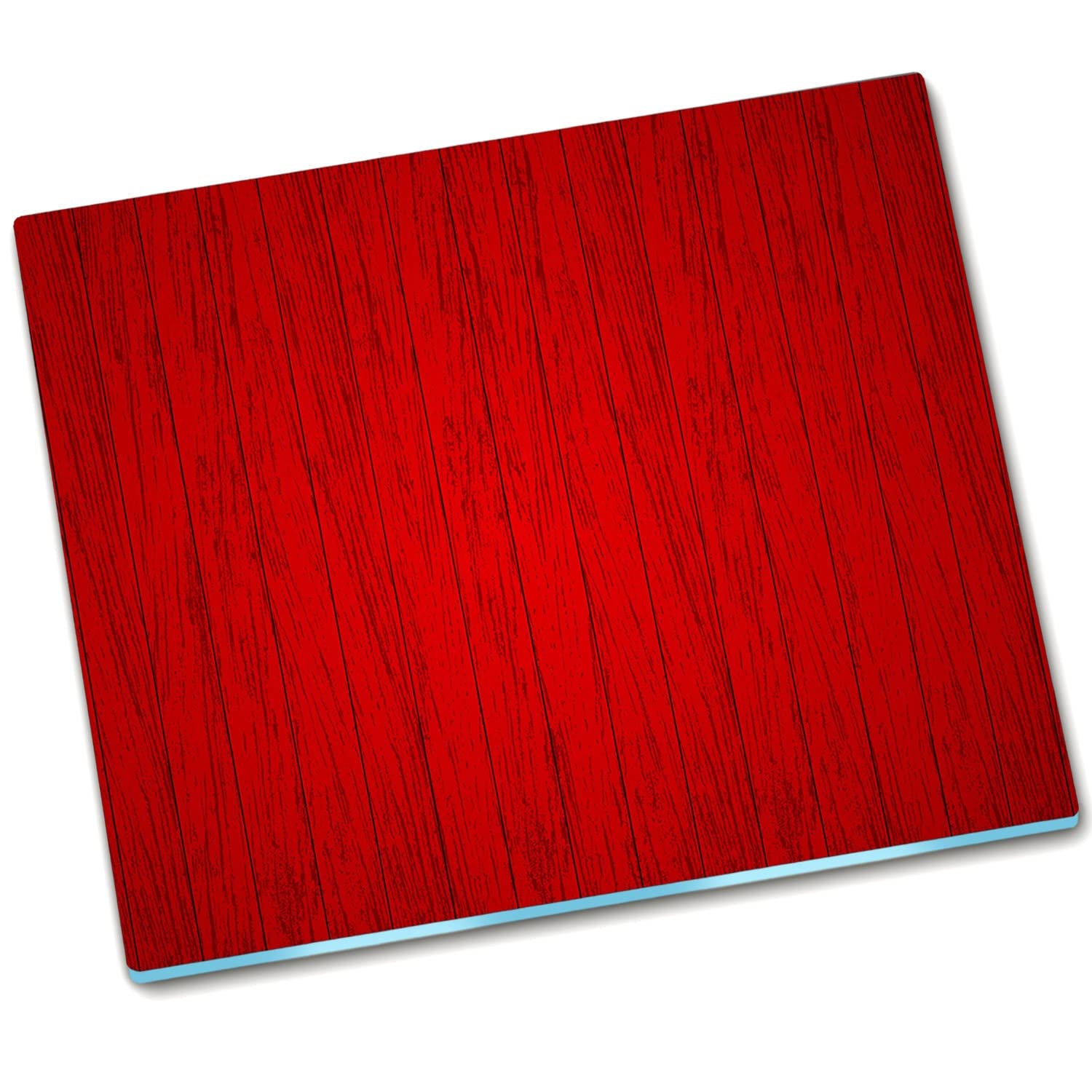 Plaque de couvercle de poêle 60x52 cm Décormat en verre durci rouge