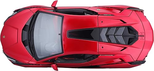 Miniatura 17 de Bburago Lamborghini Sian FKP 37 Rojo con Ruedas de Cobre 118 Modelo Fundido a Presión Coche 11046 TY-18-11046R