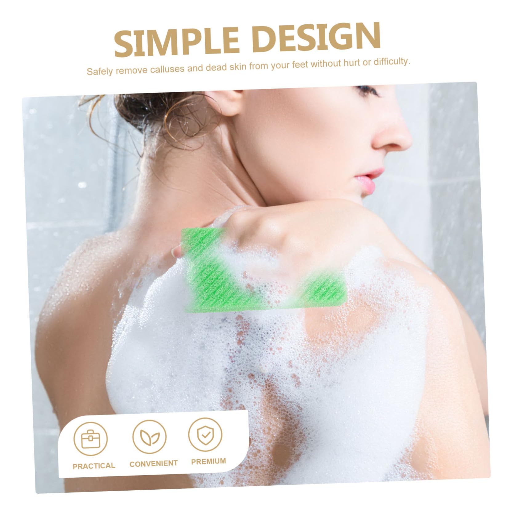 WOFASHPURET 8pcs Foot Pumice Stone Exfoliator Foot Scrub Dead Skin Remover Comfortable and Ergonomic Design for Easy Use Random