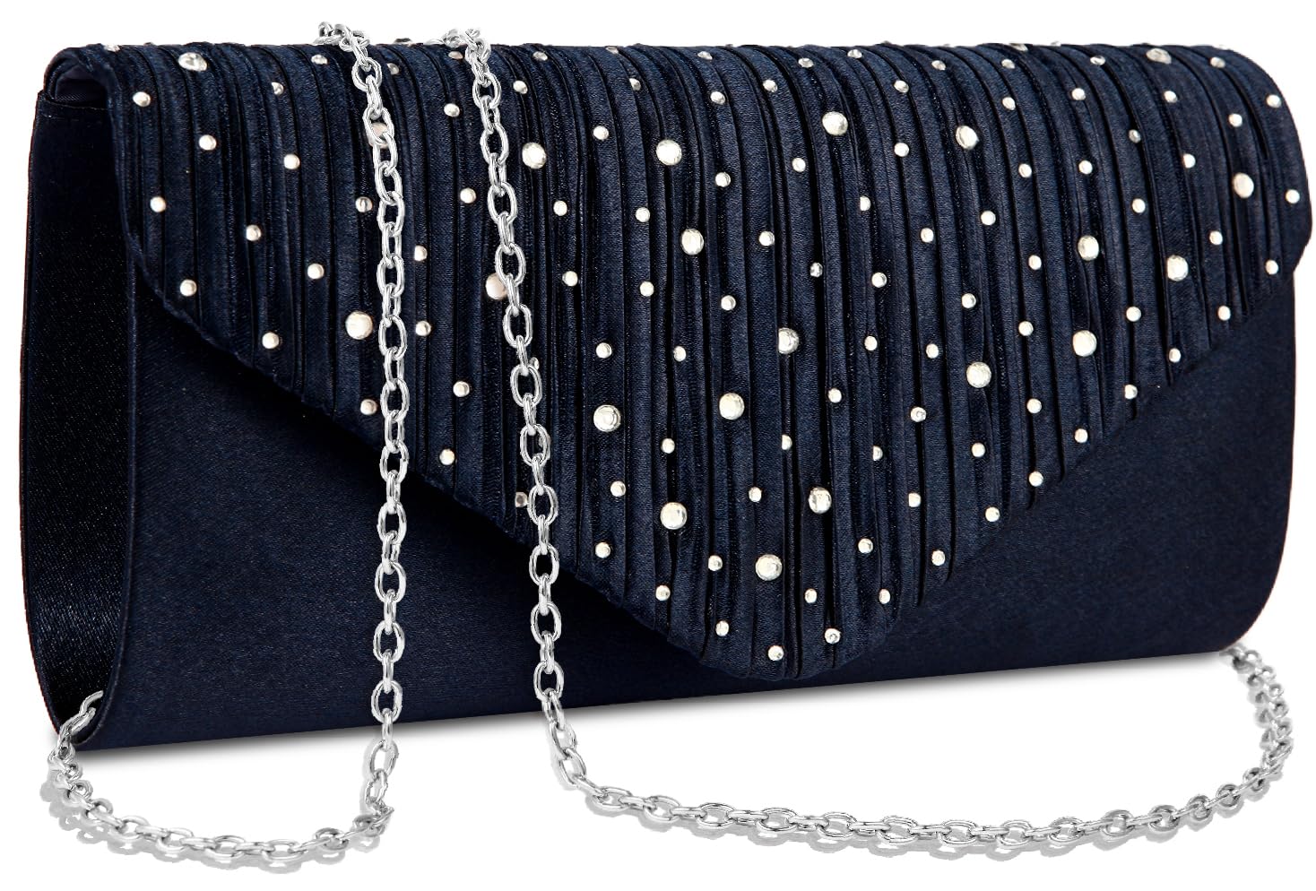 BBjinronjy Clutch Purses for Women Evening Bag Formal Rhinestone Handbags for Wedding Party Cocktail Prom Dinner: Navy