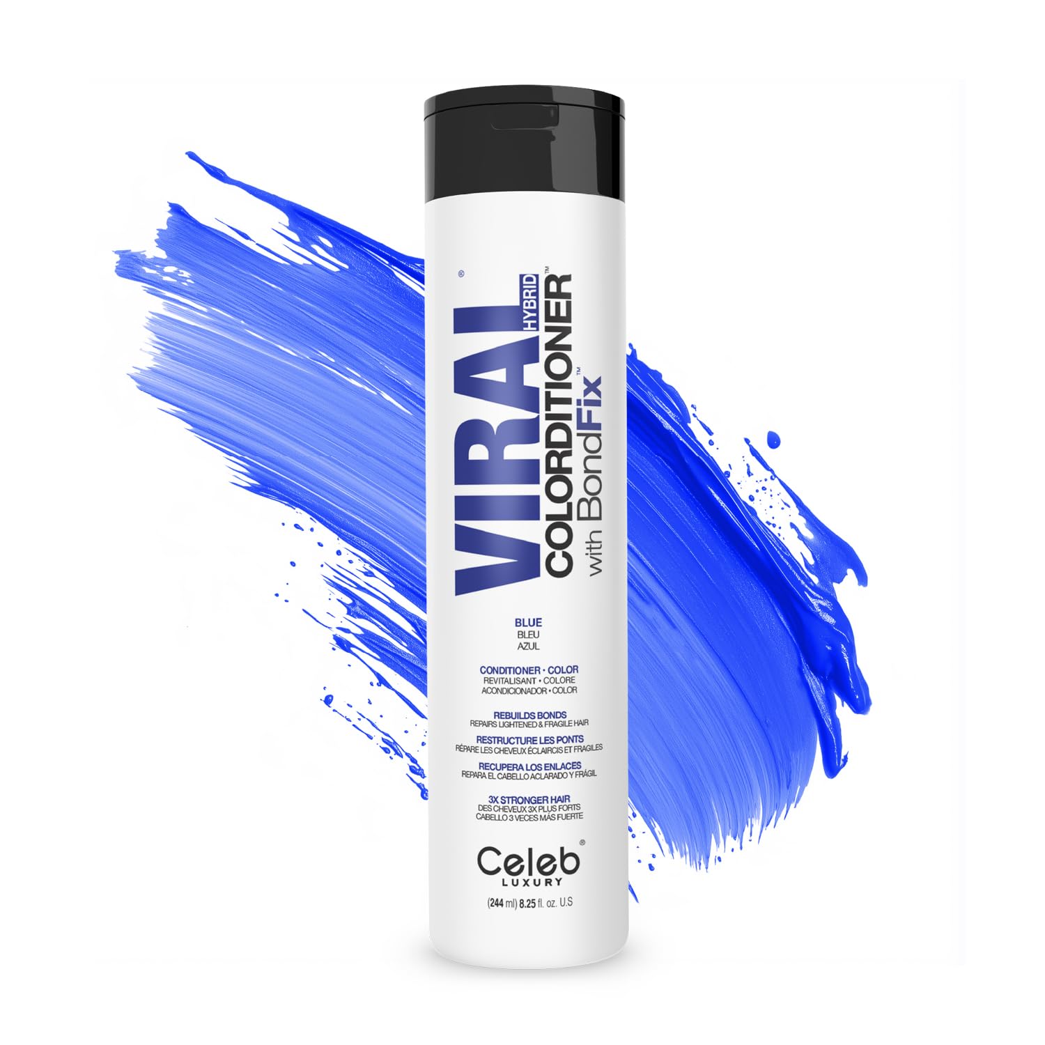 Celeb Luxury Color Depositing Conditioner - Color Refresher with Bondfix Bond Rebuilder, Viral and Gem Lites, Pairs with Colorwash