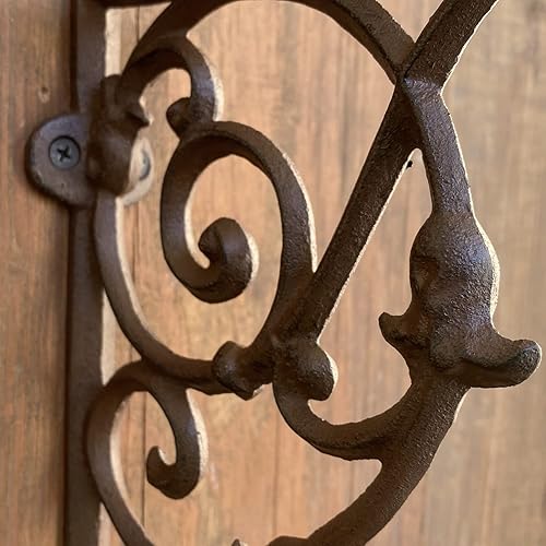 Miniatura 3 de Vineyard Design - Par de soportes de estante de hierro fundido