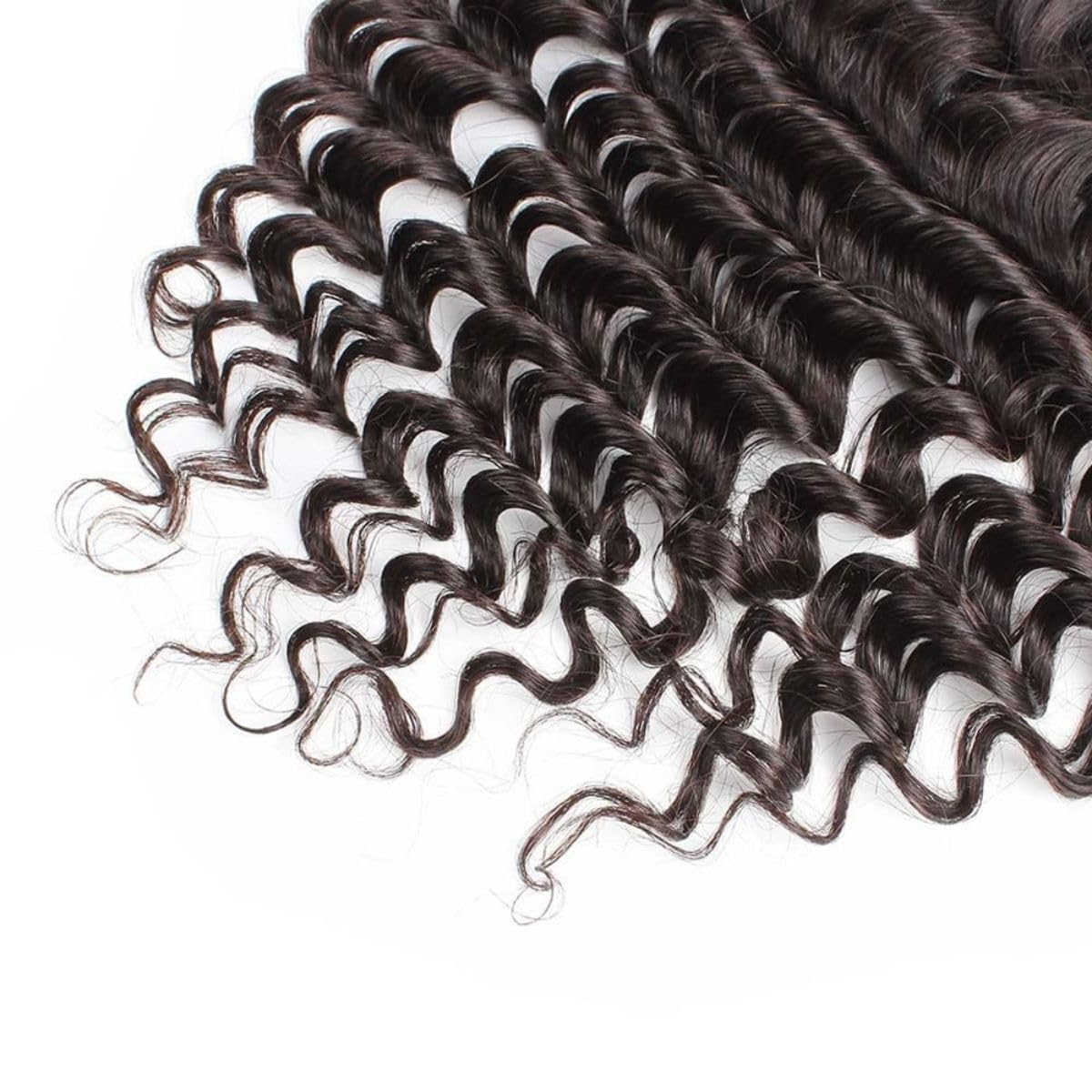 Sexycat Water Wave 4x4 Lace Closure Huan Hair 20 Inch Deep Curly Natural Hairline Ear To Ear - View #6