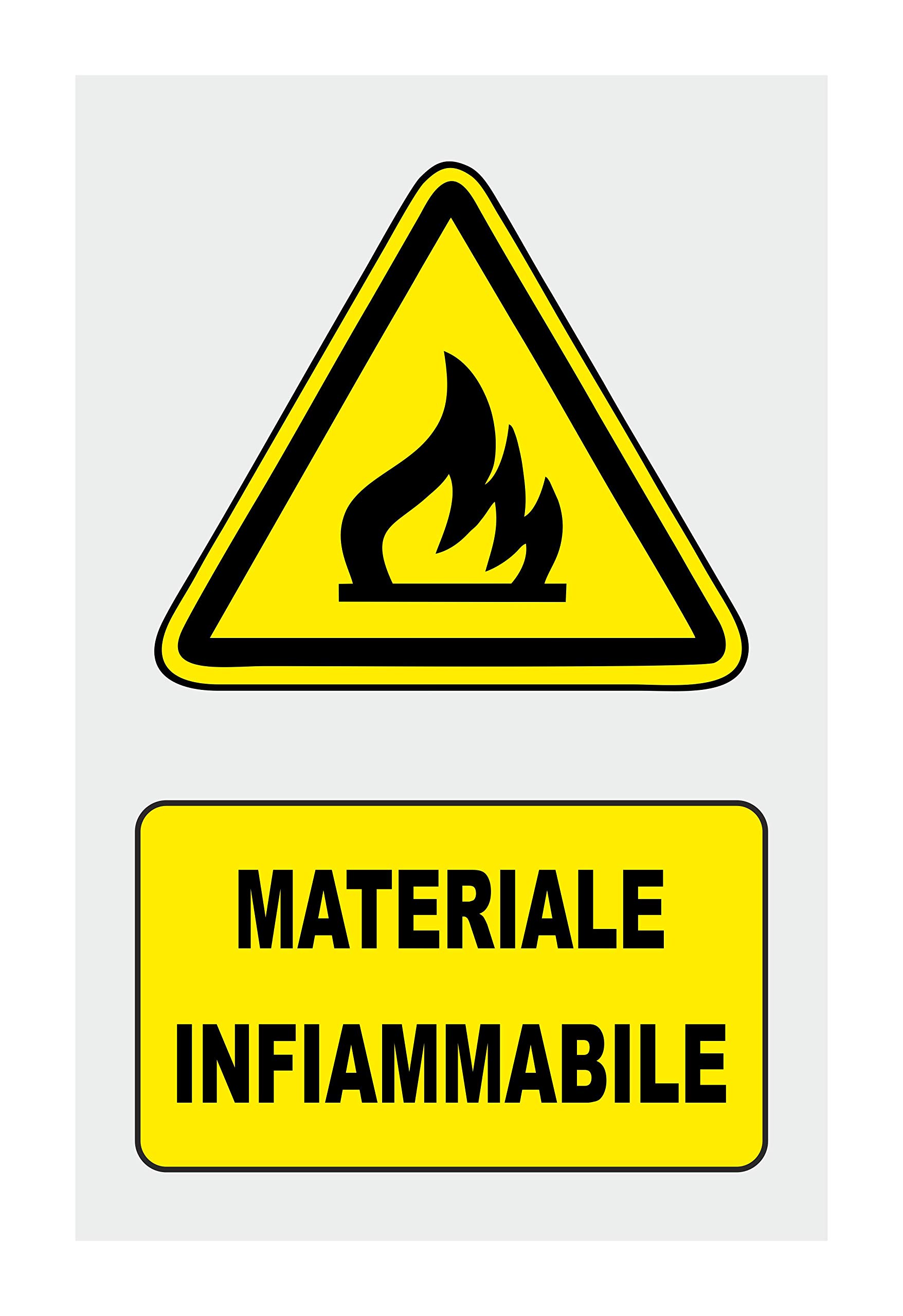 Cartello Segnaletico Pericolo Gas Infiammabile - Adesivo O Pannello | Resistente Agli Agenti Atmosferici - Foto 7