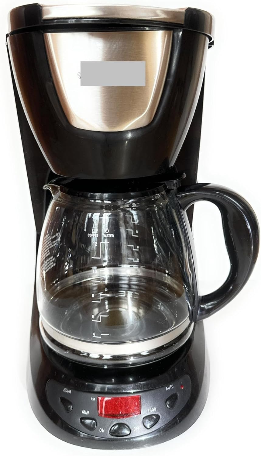 12 Cup Replacement Carafe Compatible BLACK and DECKER Coffee Maker Model DCM100B DCM100R DE755B DE755 there are a few scratches on glass