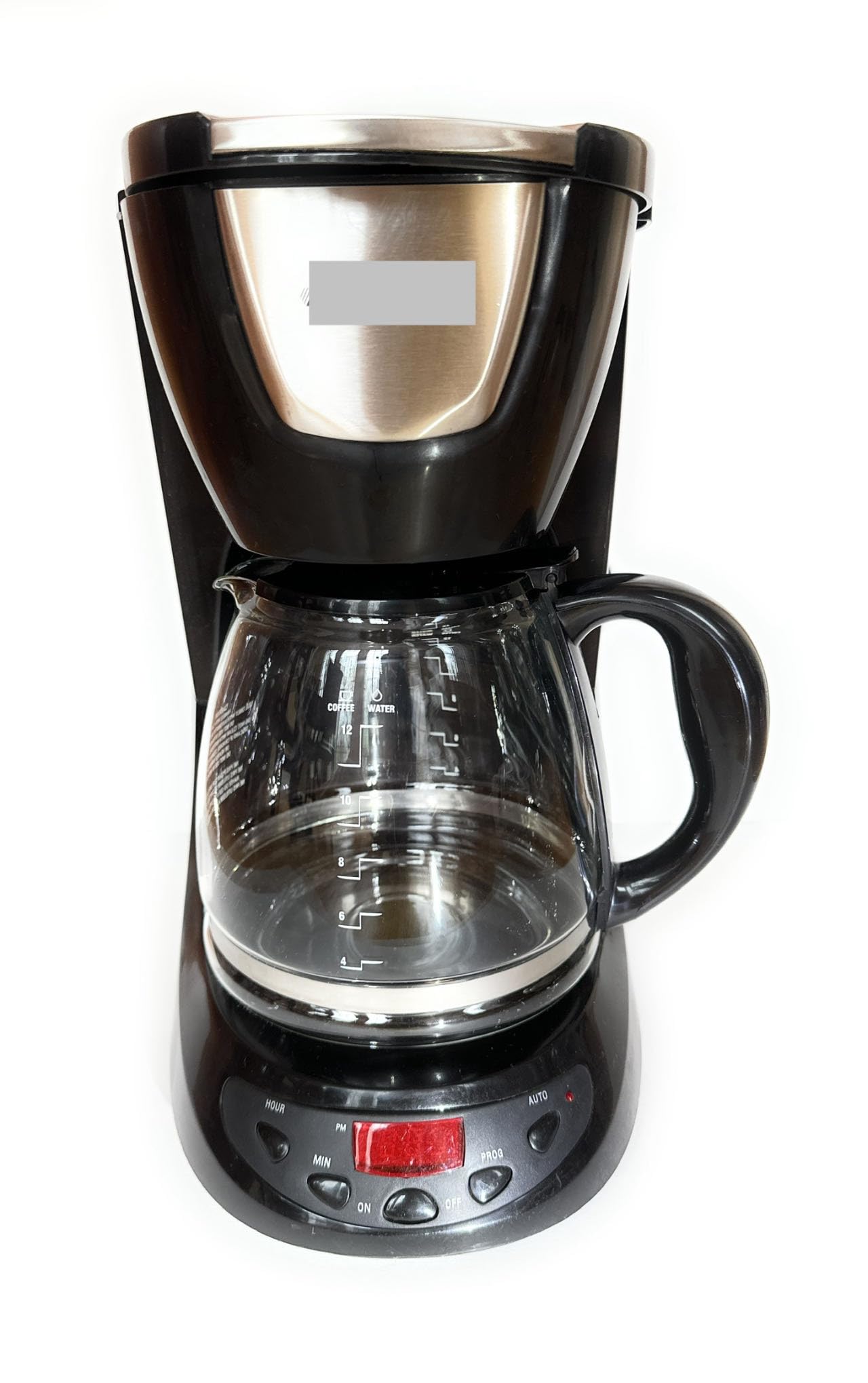 12 Cup Replacement Carafe Compatible BLACK and DECKER Coffee Maker Model DCM100B DCM100R DE755B DE755 there are a few scratches on glass