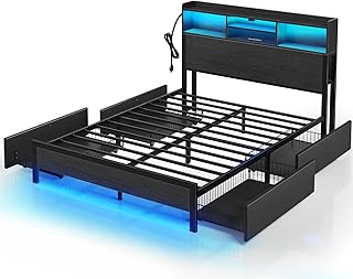 The Ultimate Guide to Truth About Bedroom Trends 2026: Transform Your Space Today! 25 Rolanstar Queen Bed Frame with Storage,4-Drawer Platform Bed with USB Ch...