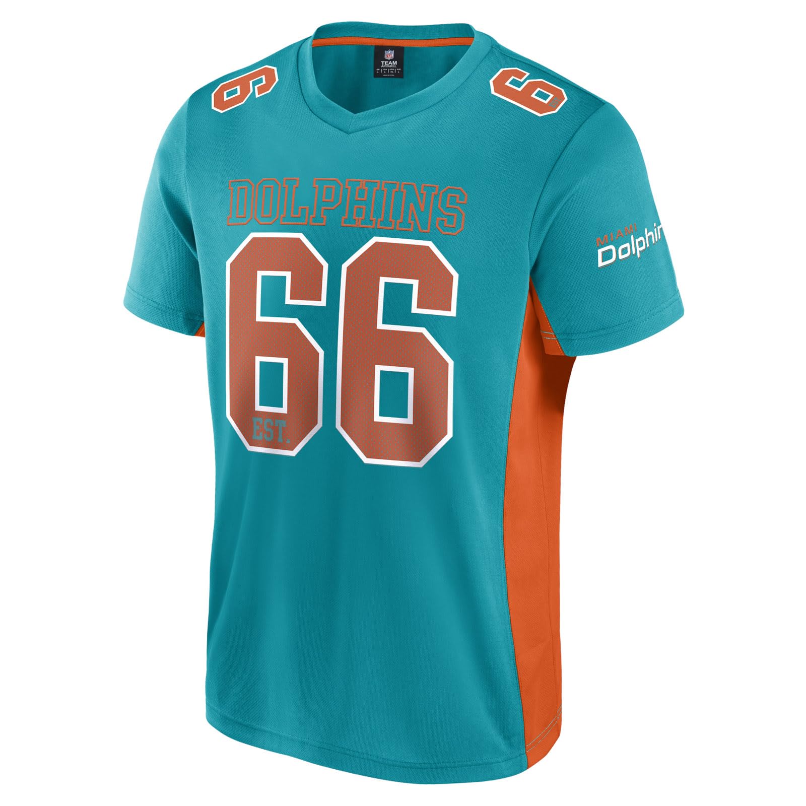 NFL Miami Dolphins Core Foundation Top Polymesh Shirt aqua L