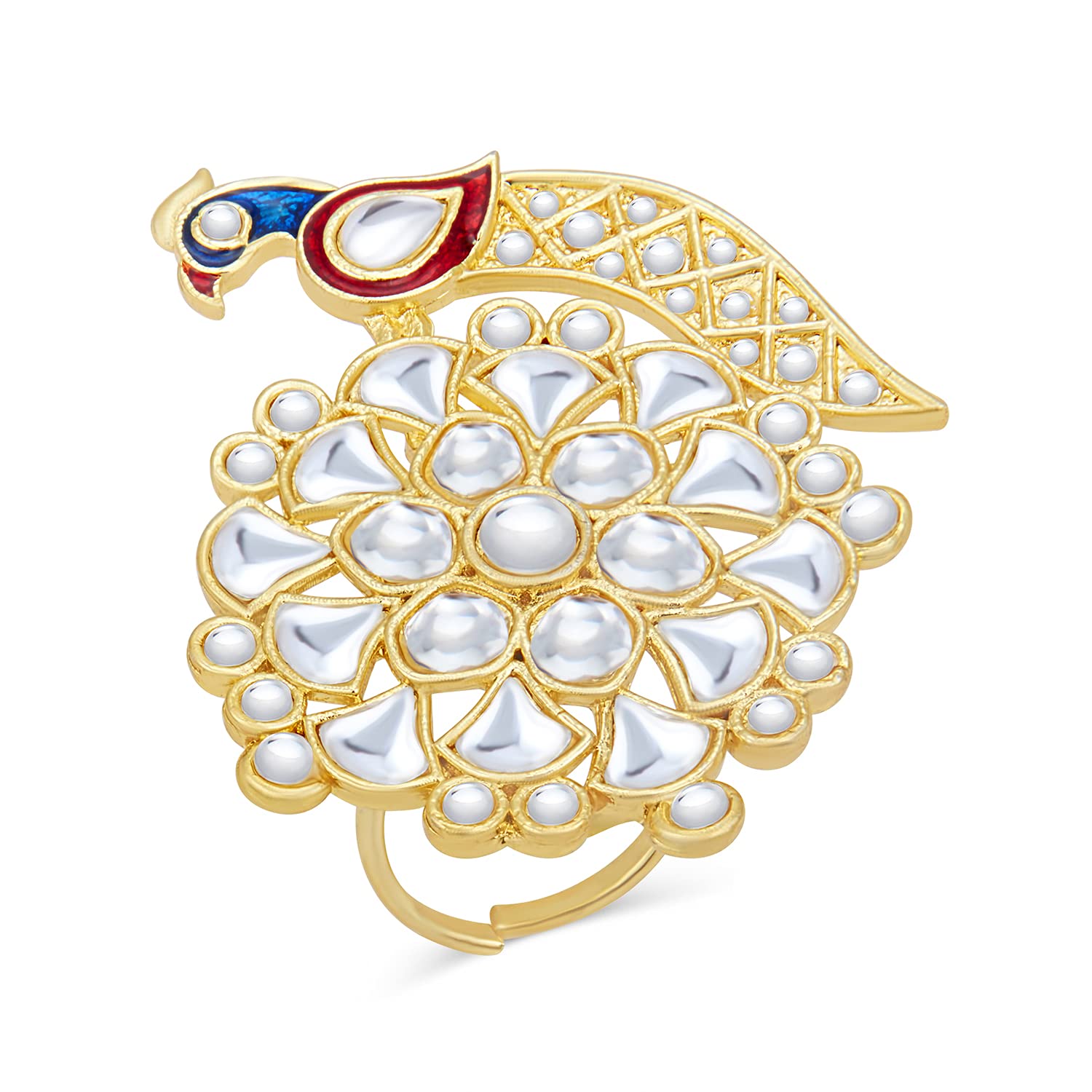 See full amazon price history chart for Sukkhi Spectacular Kundan Gold Plated Meenakari Ring for Women (SKR85667) Sukkhi Spectacular Kundan Gold Plated Meenakari Ring for Women (SKR85667) (B0949BZ3ZD) Amazon Price History, Amazon Price Tracker