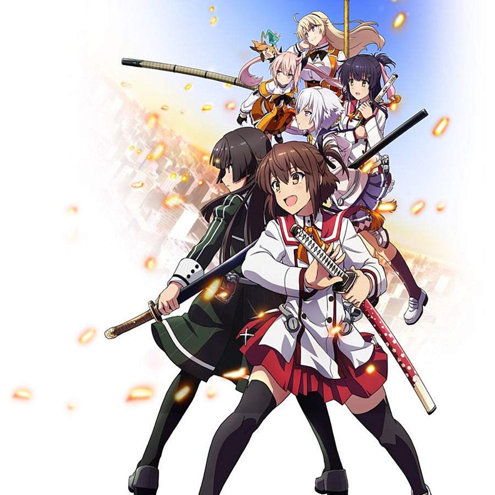 Anime Toji no Miko Cosplay Costume,Uniforme scolastiche utilizzate per le donne Halloween Natale Carnevale Festa a tema Cosplay Kanami ETO, bianco, XXL