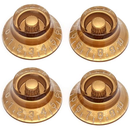 Amazon.com: Dopro 4pcs USA(Imperial) LP Guitar Knurled Speed Dial Knobs ...