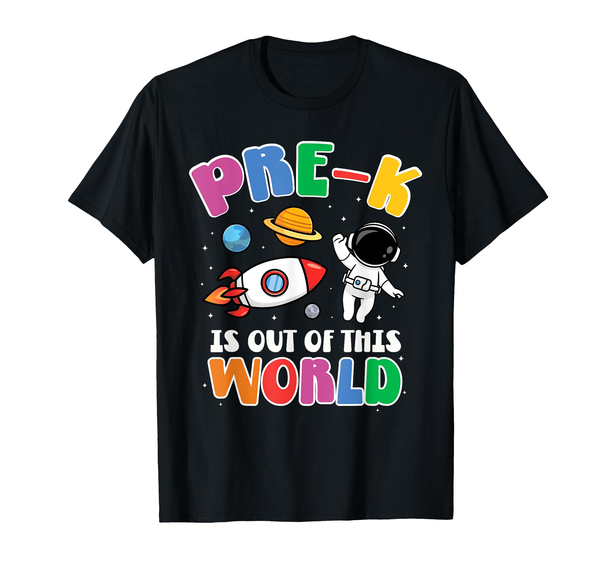 Pre-K Student Teacher Astronaut Space Back To School T-Shirt