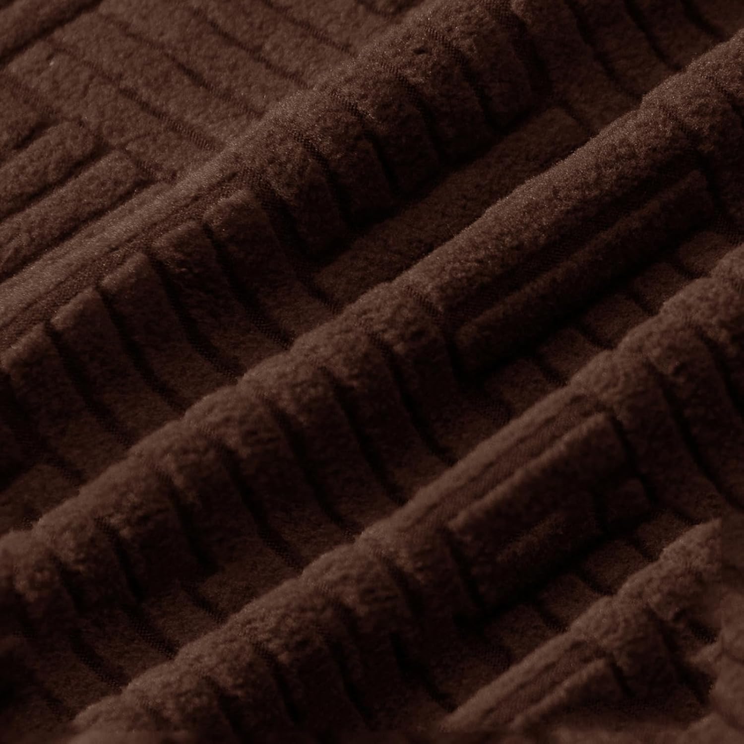 Stretch Square Rectangle Ottoman Cover - Elastic Spandex Full Coverage Slipcover, Non-Slip Washable Footrest Furniture Protector(Size:65.5" D × 33.0" W × 16.0" H,Color:Wine Red)