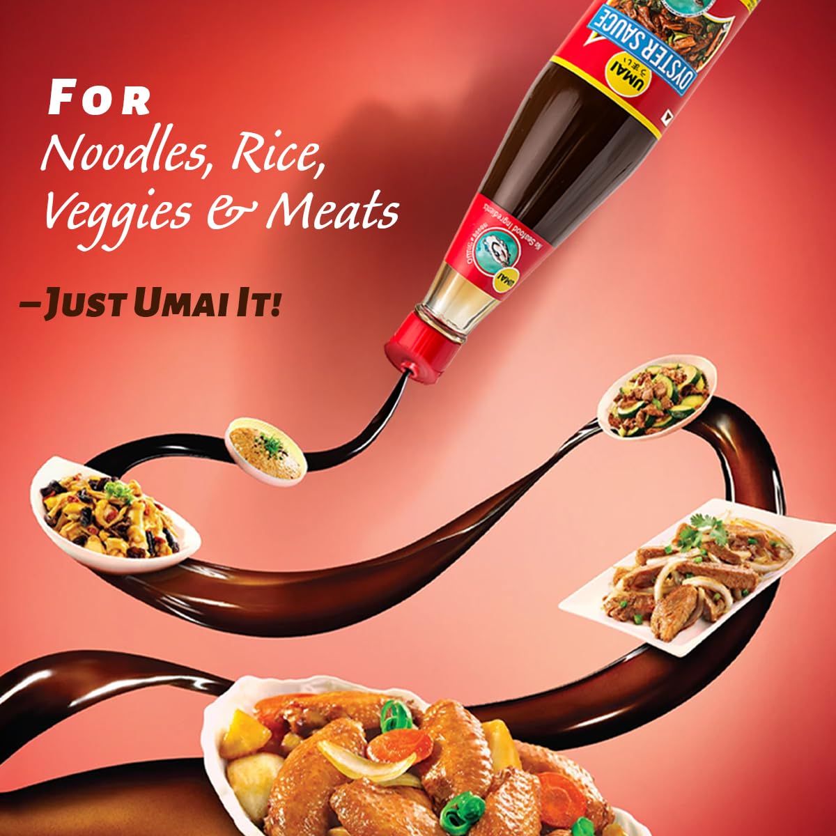 UMAI Oyster Sauce 300ML | Rich Savoury Ingredients | Contains Real Oyster Extract | MSG Free Sauce | For Stir Fry | Marinades & Dips | Boosts Flavour in Oriental Dishes | Product of Thailand - Image 5 thumbnail