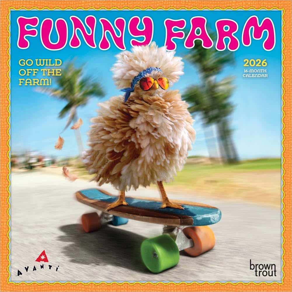 Avanti Funny Farm OFFICIAL | 2026 7 x 14 Inch (Hanging) Monthly ...