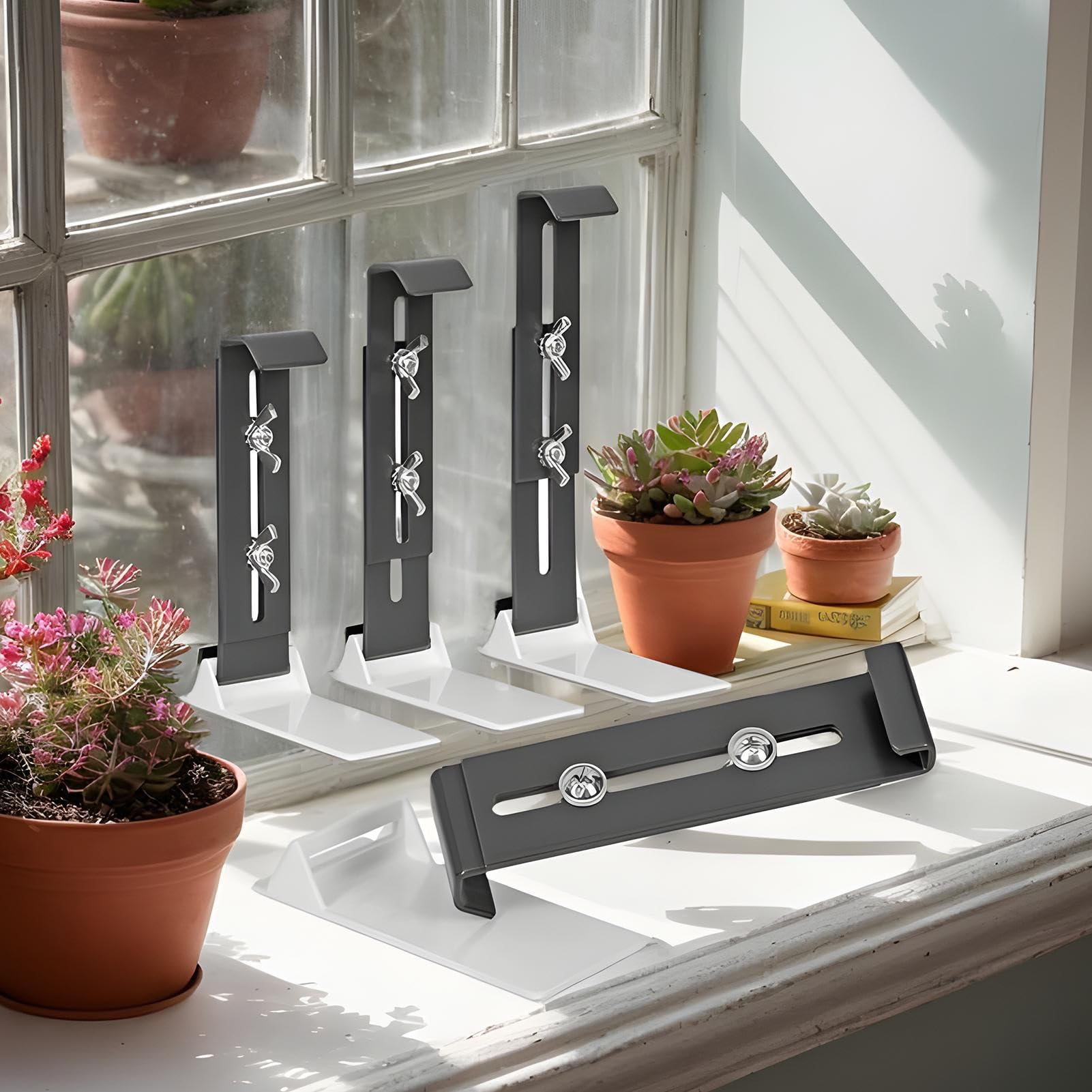 Blumenkastenhalterungen 4-teiliger, Verstellbarer und aufhängbarer