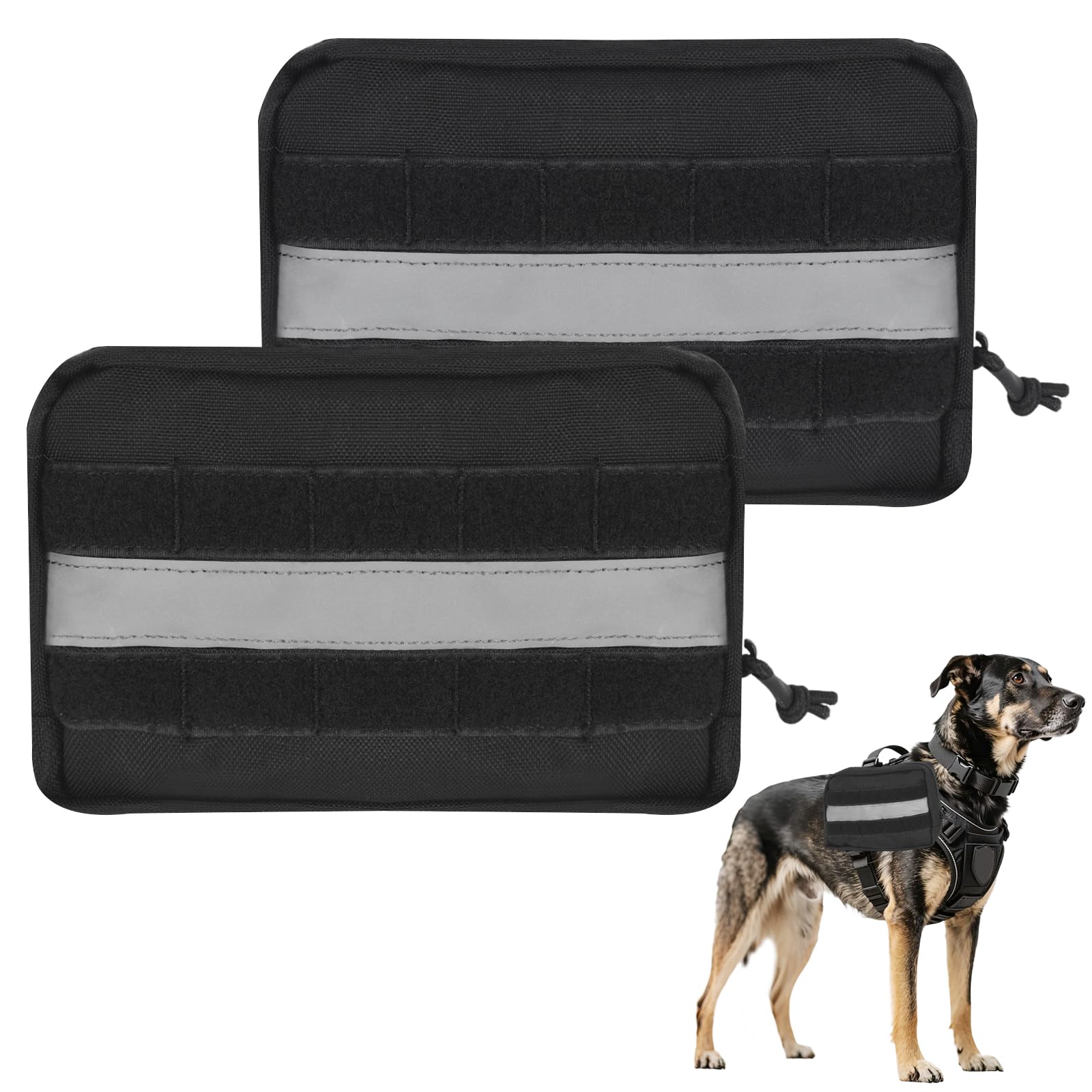 Sac de selle pour chien de service sac à dos support émotionnel avec poches de rangement