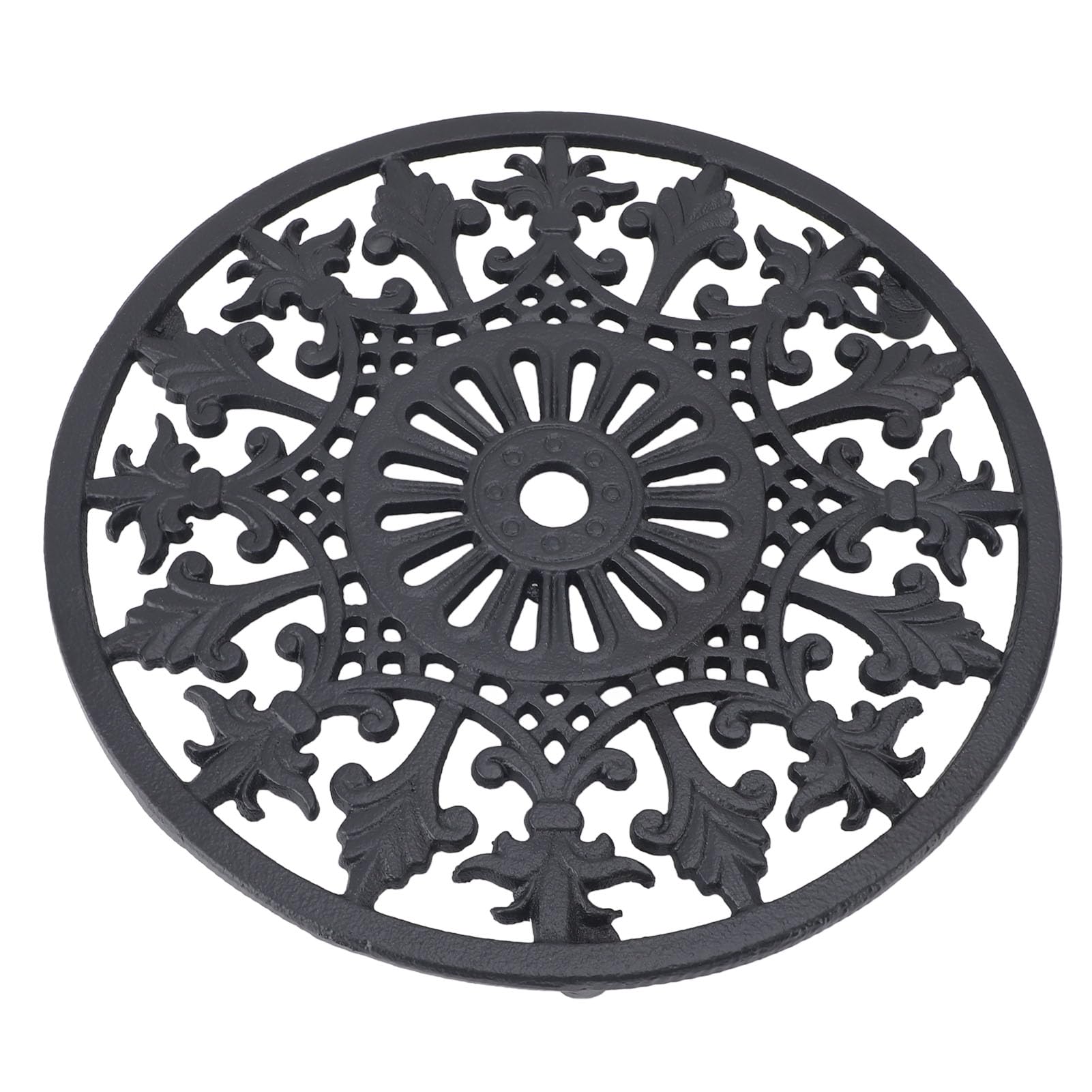 Dessous de Plat en Fonte, Design Rond Antirouille