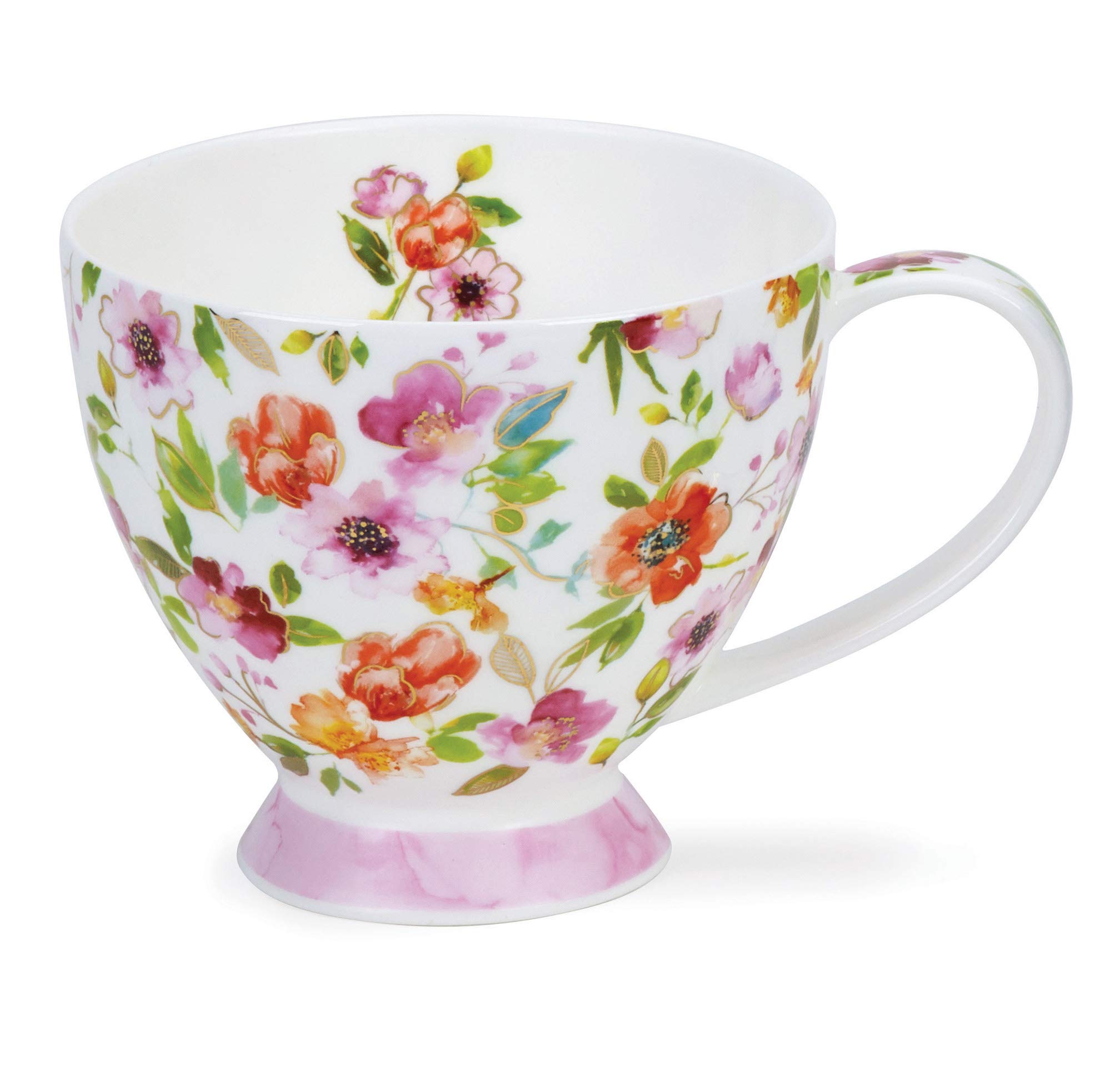 Dunoon Bone China Flower Mug