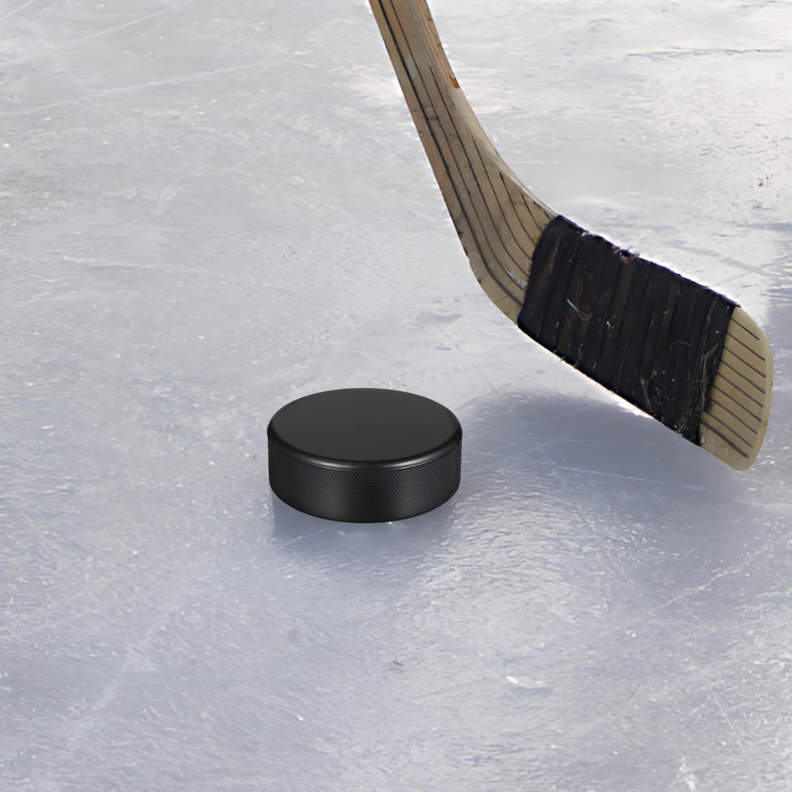 Gatuida Palet Mousse De Rondelles De Hockey sur Glace Rondelles De Hockey en Mousse Noire Rondelles De Hockey Officielles Entraînement De Hockey Balle Rouge Unité Centrale