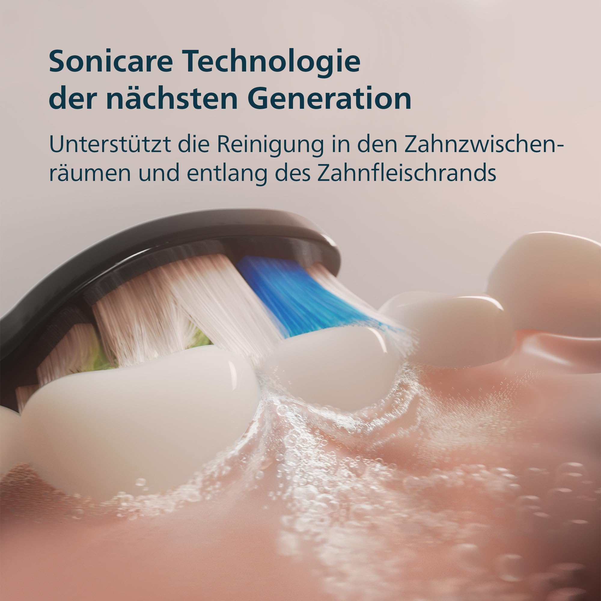 Philips Sonicare Series 3100 Elektrische Zahnbürste – Schallzahnbürste mit Drucksensor, 3 Intensitätsstufen, EasyStart, SmarTimer, 14 Tage Laufzeit, Reiseetui, Schwarz, HX4034/22, [Neu]