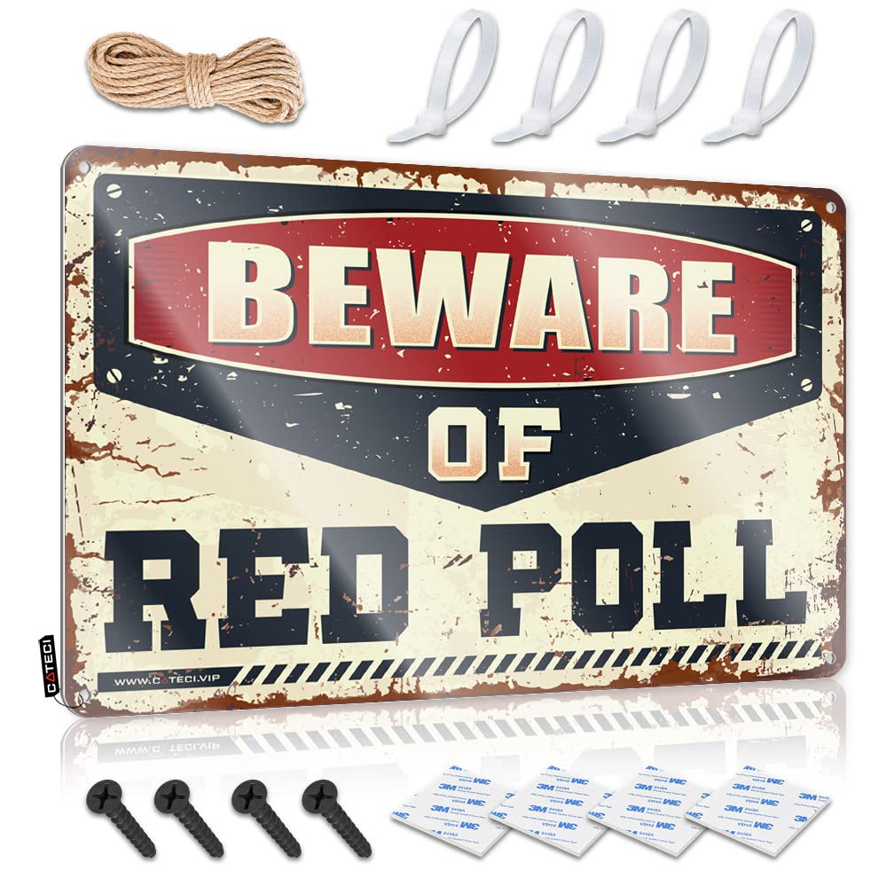 Tall Cool Wall Art, Prints Affirmation Beware Of Red Poll | Farmhouse Colorful Decor(30X40CM)