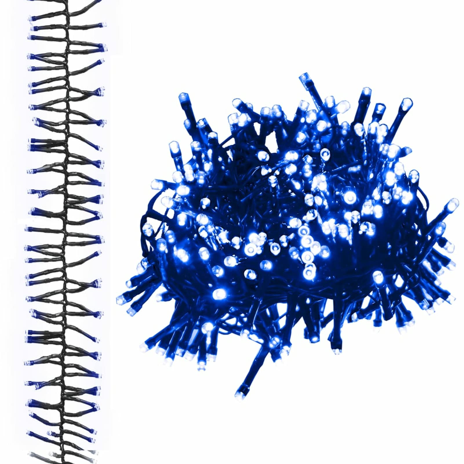 Tira de luces de racimo con 3000 LED PVC azul 23 m, Luces Navidad Exterior, Guirnalda Luces Interior, Luces Decorativas Habitacion, Decoracion Navidad Hogar, Fairy Lights