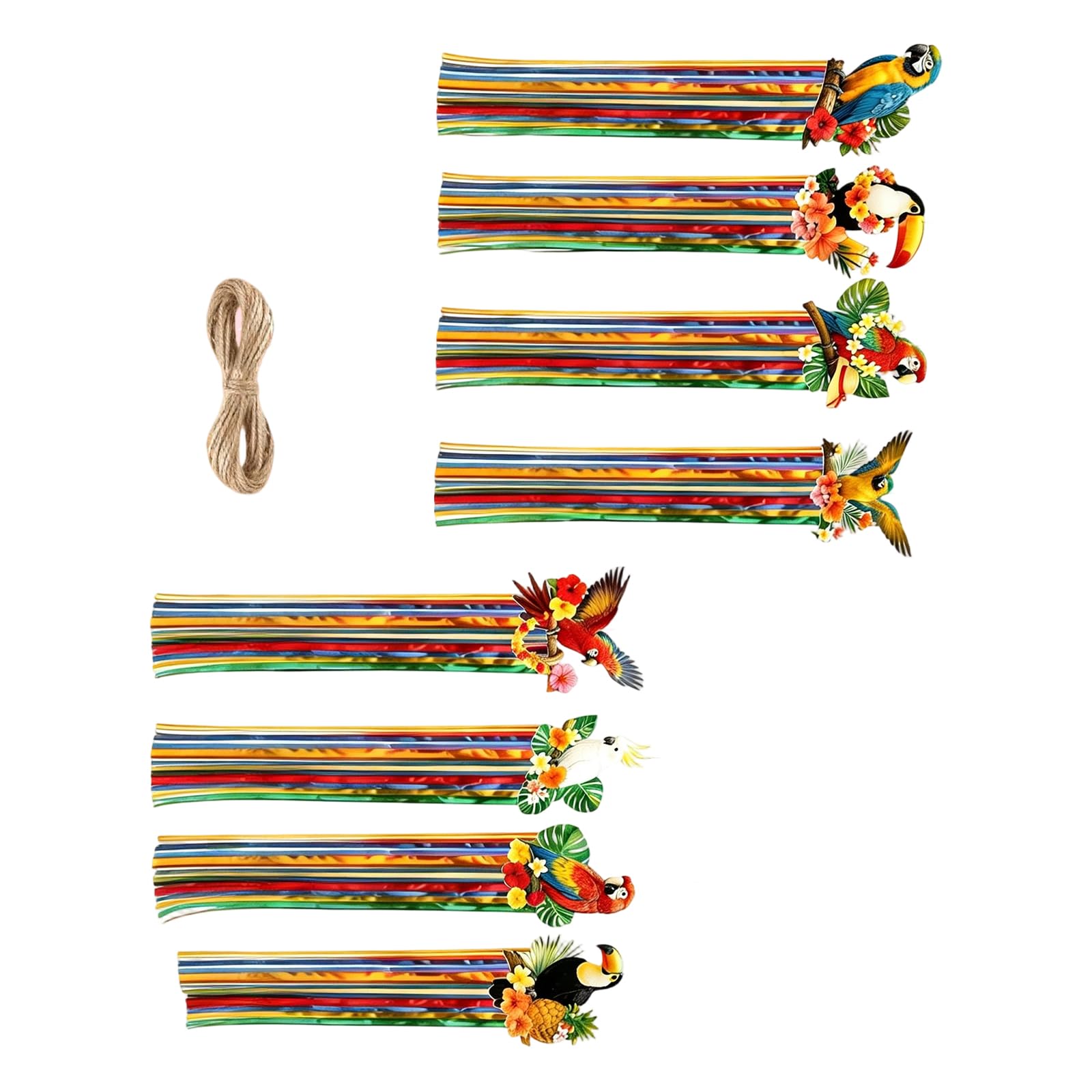 Limtula Tropics Birds Decorations Jungle Party Luaus Hawaiian Parrots Hummingbirds Rainforests Hanging Paper Bird Tropics Birds