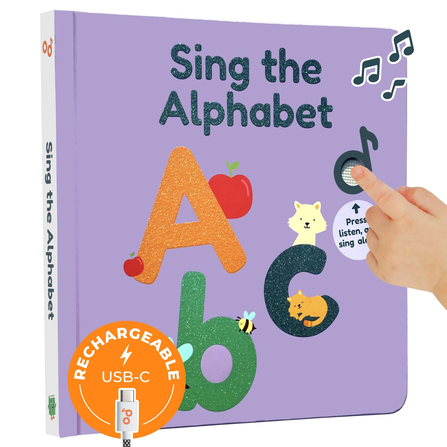 Calis Books ABC Book | Great Alphabet Learning Toy with The ABC Song | Sound Books for Toddlers 1-3 | Great Books for 1 Year Old | Toddler Learning Toys Ages 2-4 | Speech Therapy Toys