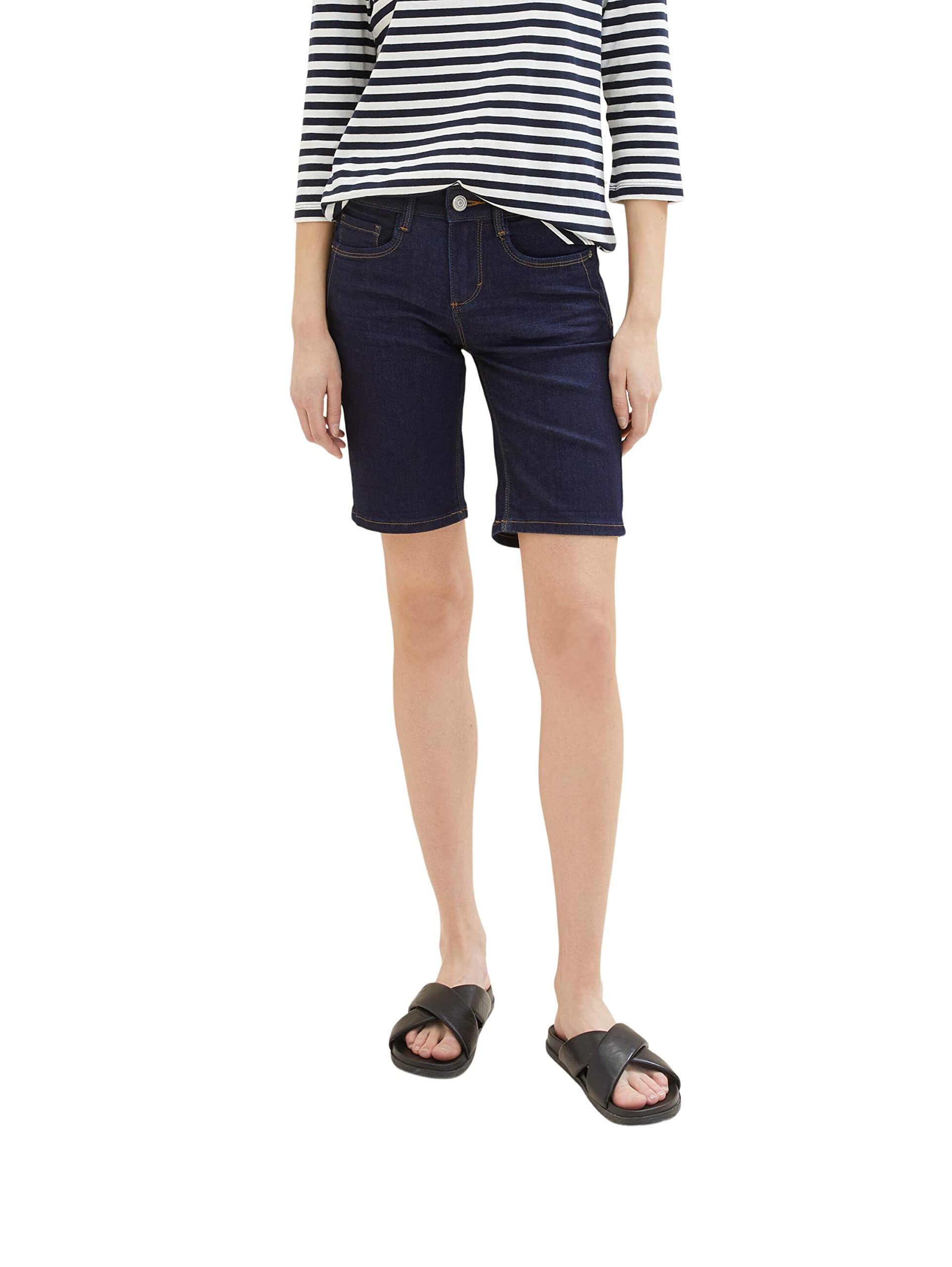 TOM TAILOR Damen Alexa Bermuda Jeans 1031374