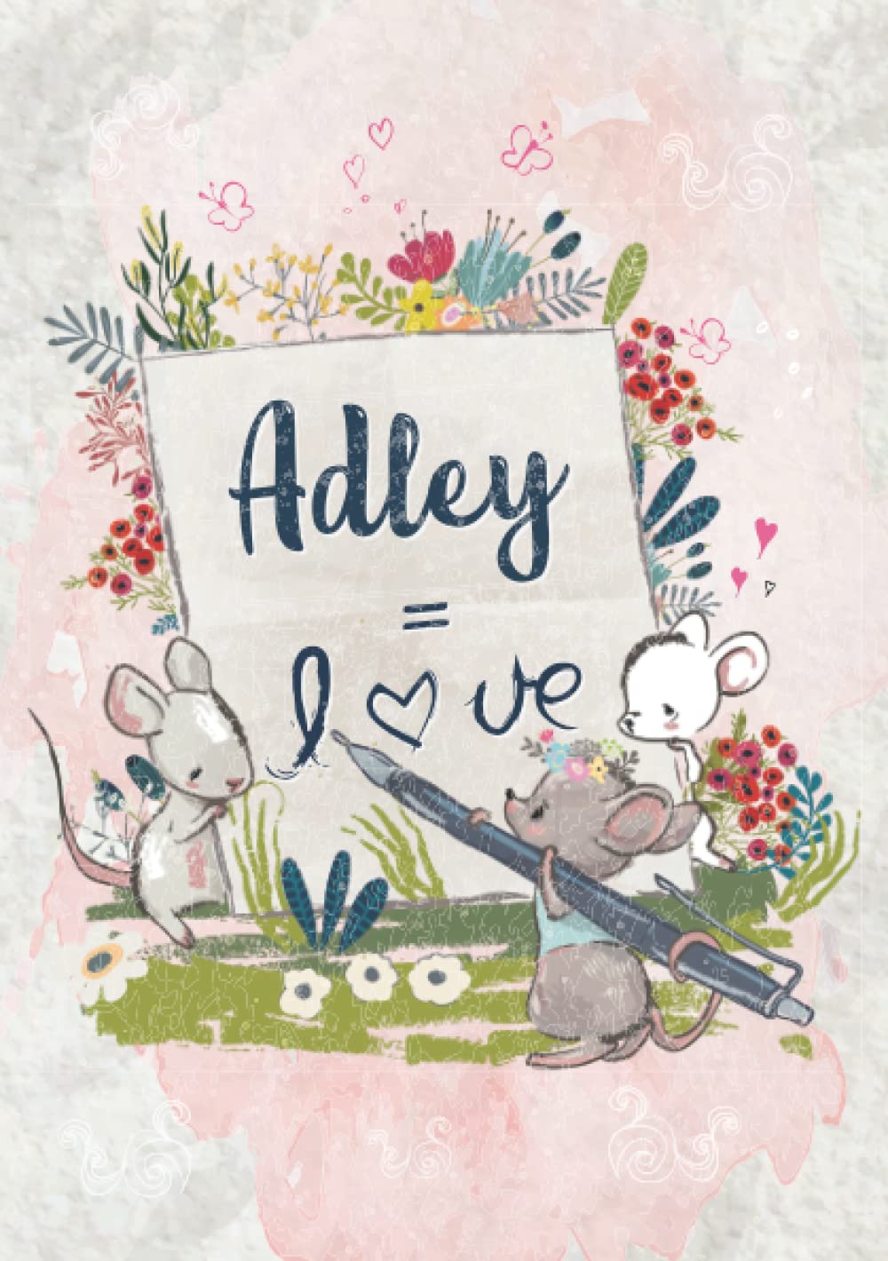 Polly USS Hope PublishingAdley: Notebook A5 | Personalized name Adley | Birthday gift for women, girl, mom, sister, daughter ... | Letter: Adley = LOVE | 120 lined pages journal, small size A5 (ca. 6 x 9 inches)