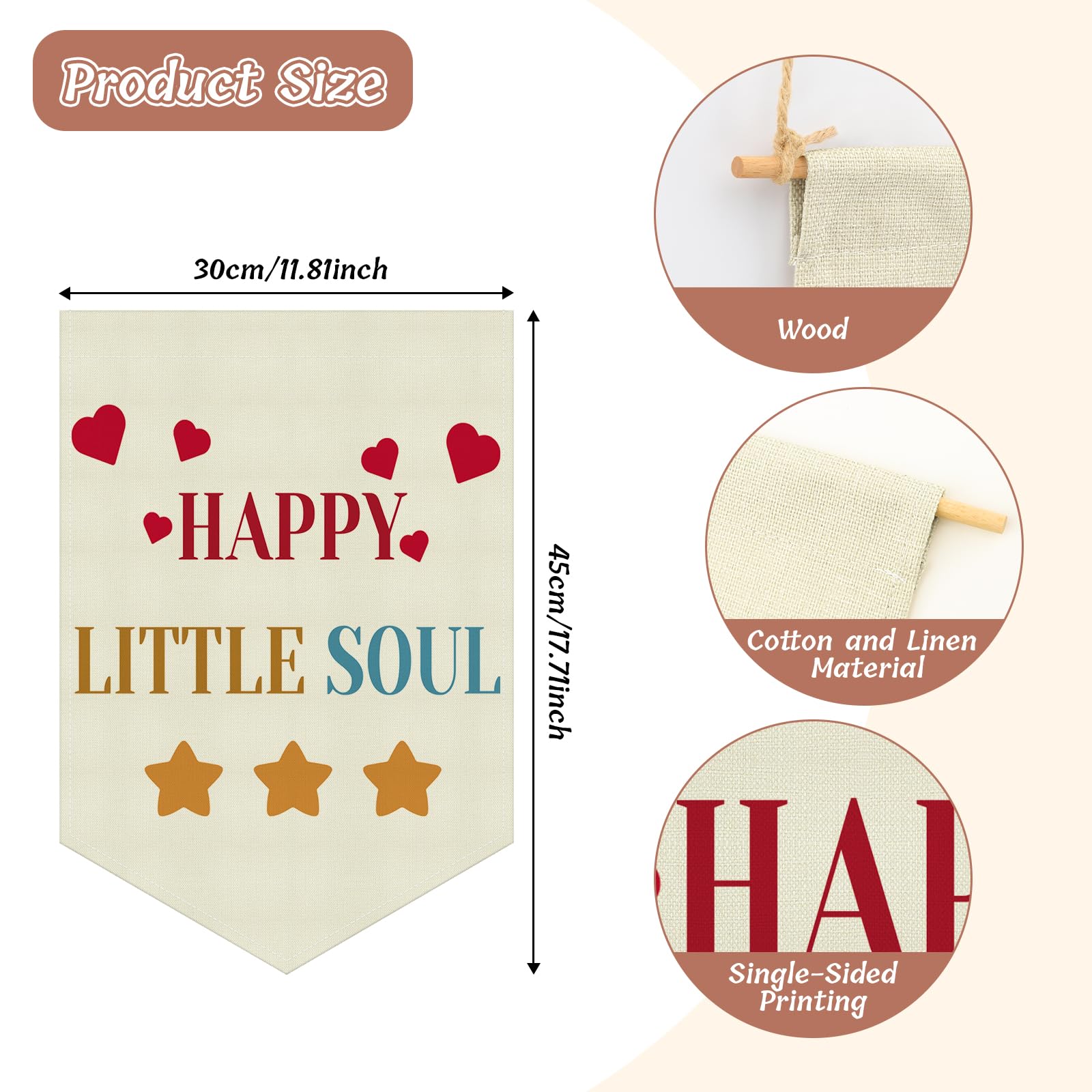 Baby Girl Nursery Wall Decor Hanging Pennant Flag Banner Baby Boy Room Decoration Playroom Nursery Bedroom Game Room Wall Sign Decor Kids Girl Boy Christmas Birthday Gift Cotton Linen