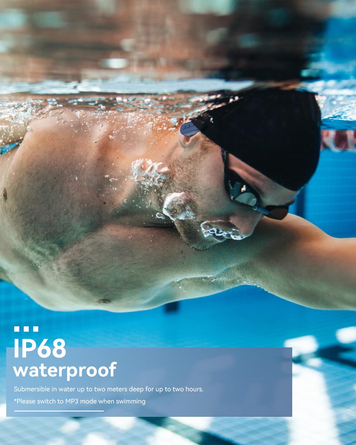 SANOTO Auriculares Natacion, In Ear Auriculare Bluetooth 5.4, IPX8 Auriculares para Nadar, 8G MP3 Acuaticos para Natacion, Auriculare Inalambricos Deportivos para Nadar, Correr y Surfear