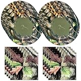 Havercamp Hunting Camo Party Plates and Napkins for 16 guests! Includes 16 small, 7