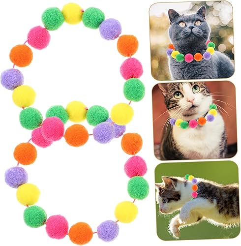 Miniatura 3 de balacoo Collar para mascotas Adorno al aire libre de payaso Decoración de para Exteriores 2 unids Portátil Collar de gatito Collar de perro al aire